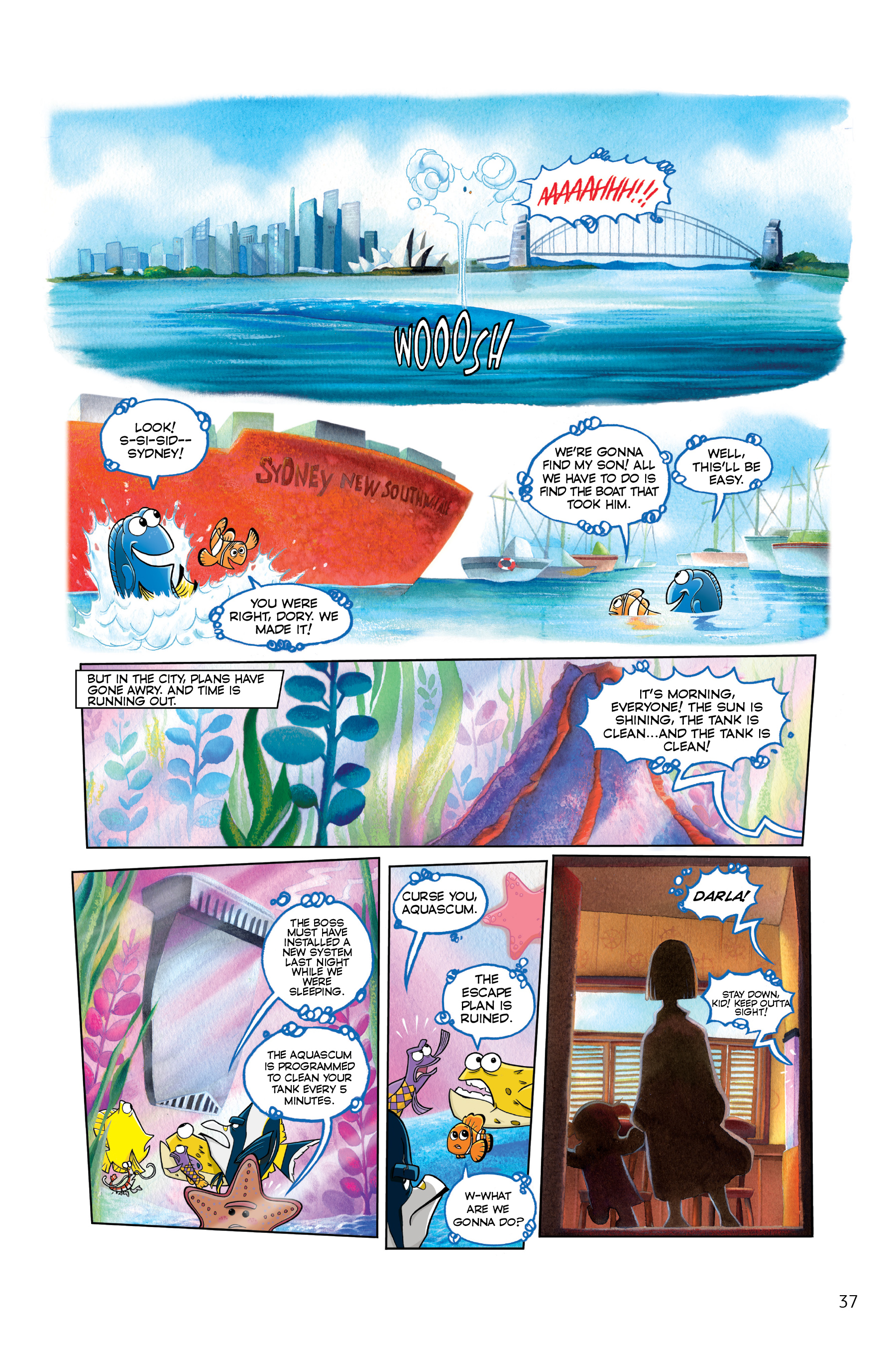 Read online Disney/PIXAR Finding Nemo and Finding Dory: The Story of the Movies in Comics comic -  Issue # TPB - 37