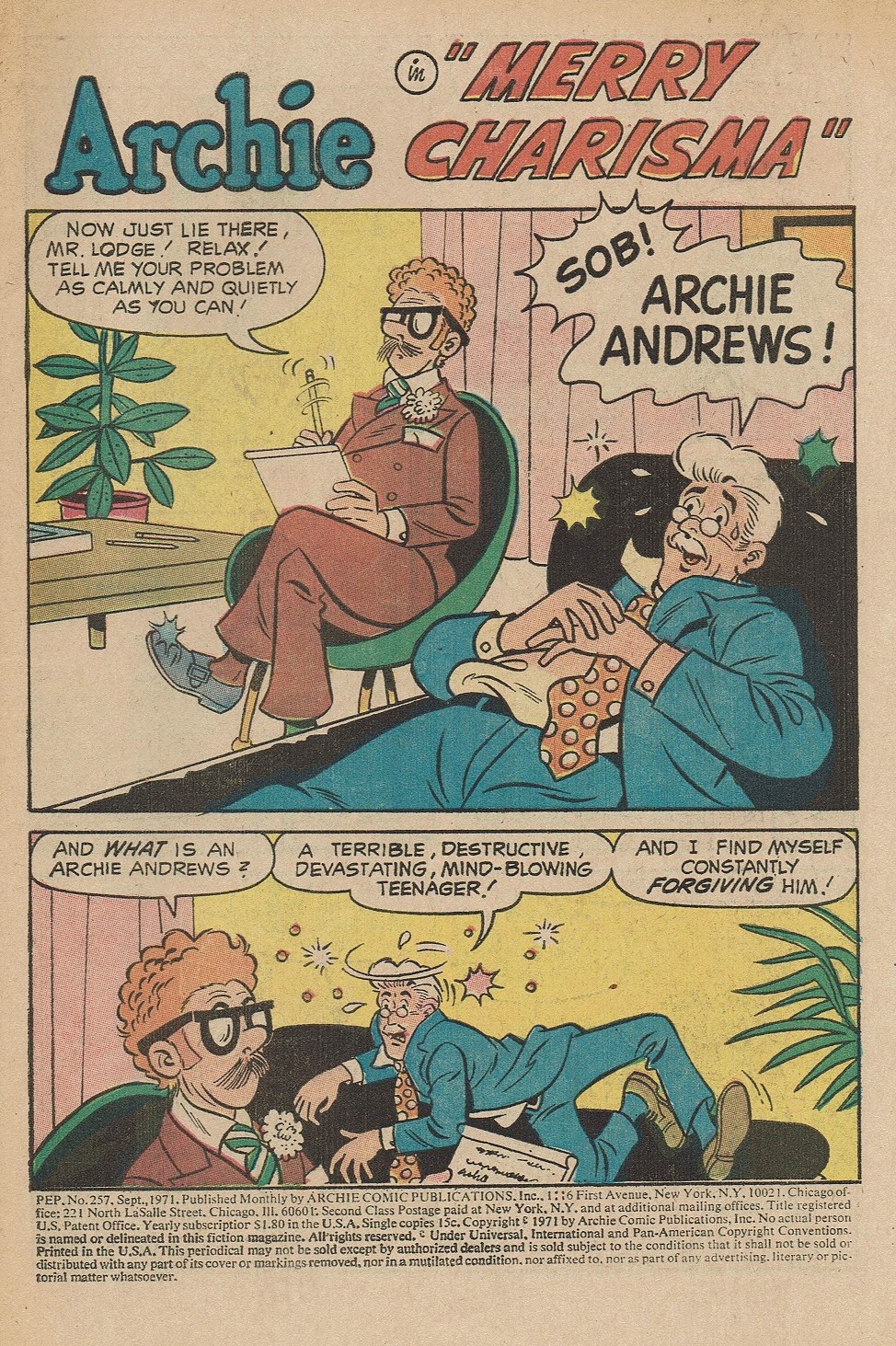 Read online Pep Comics comic -  Issue #257 - 3