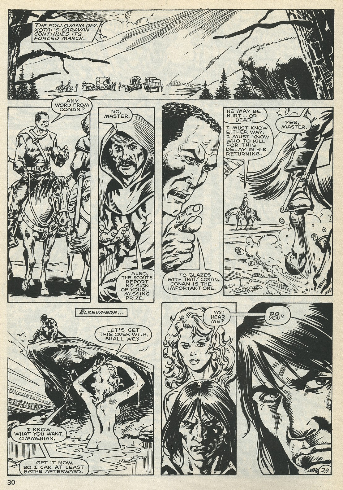Read online The Savage Sword Of Conan comic -  Issue #128 - 29