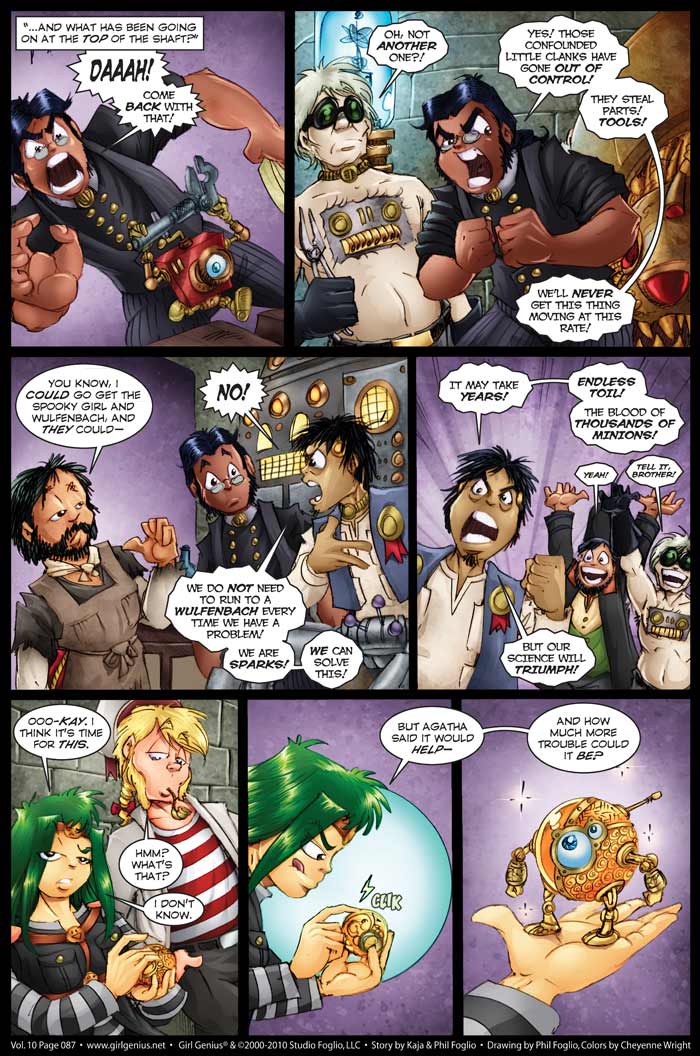 Read online Girl Genius (2002) comic -  Issue #10 - 88