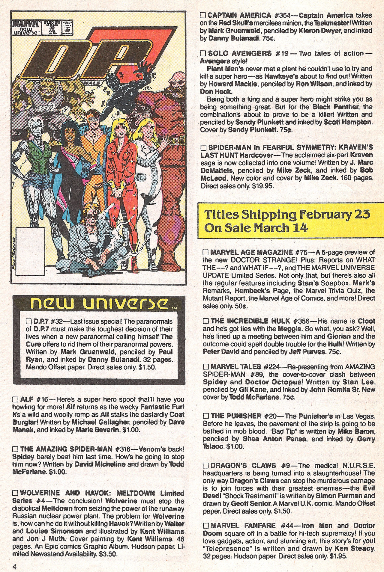 Read online Marvel Age comic -  Issue #74 - 6