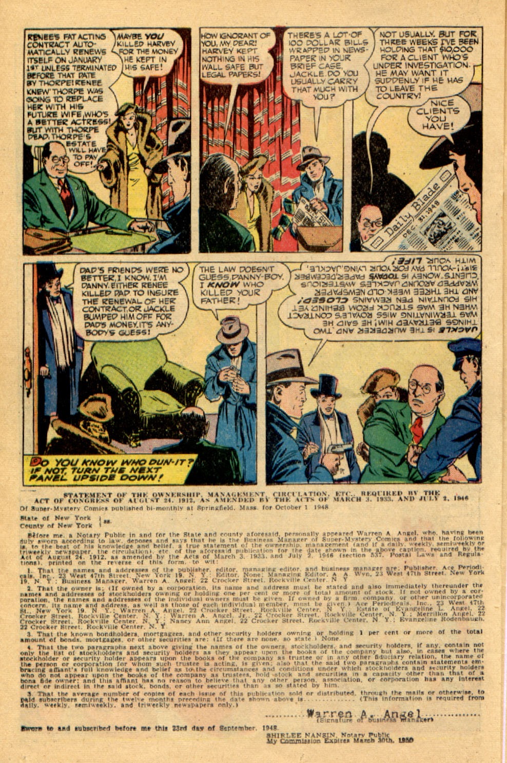Read online Super-Mystery Comics comic -  Issue #46 - 22