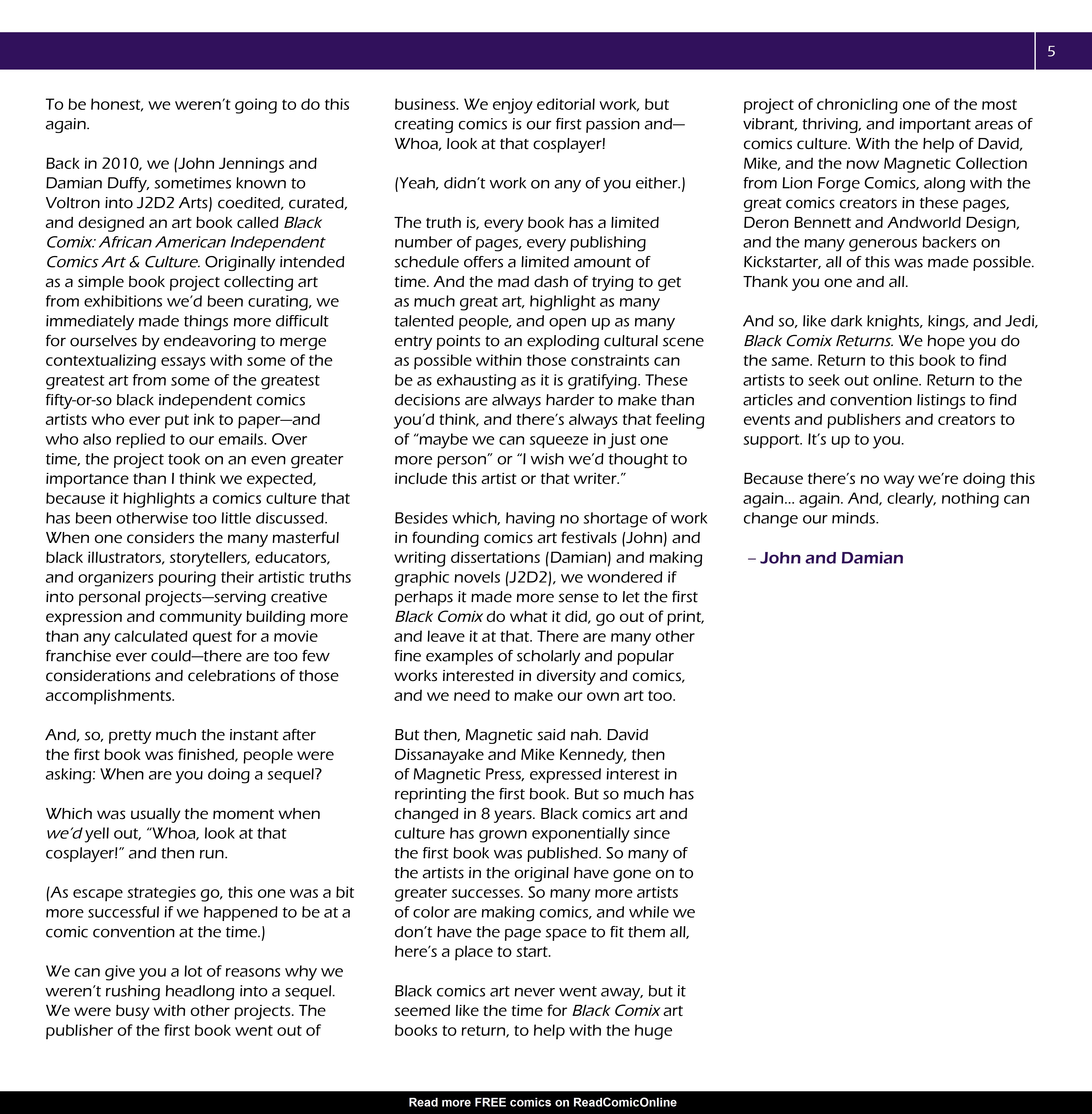 Read online Black Comix Returns comic -  Issue # TPB (Part 1) - 6