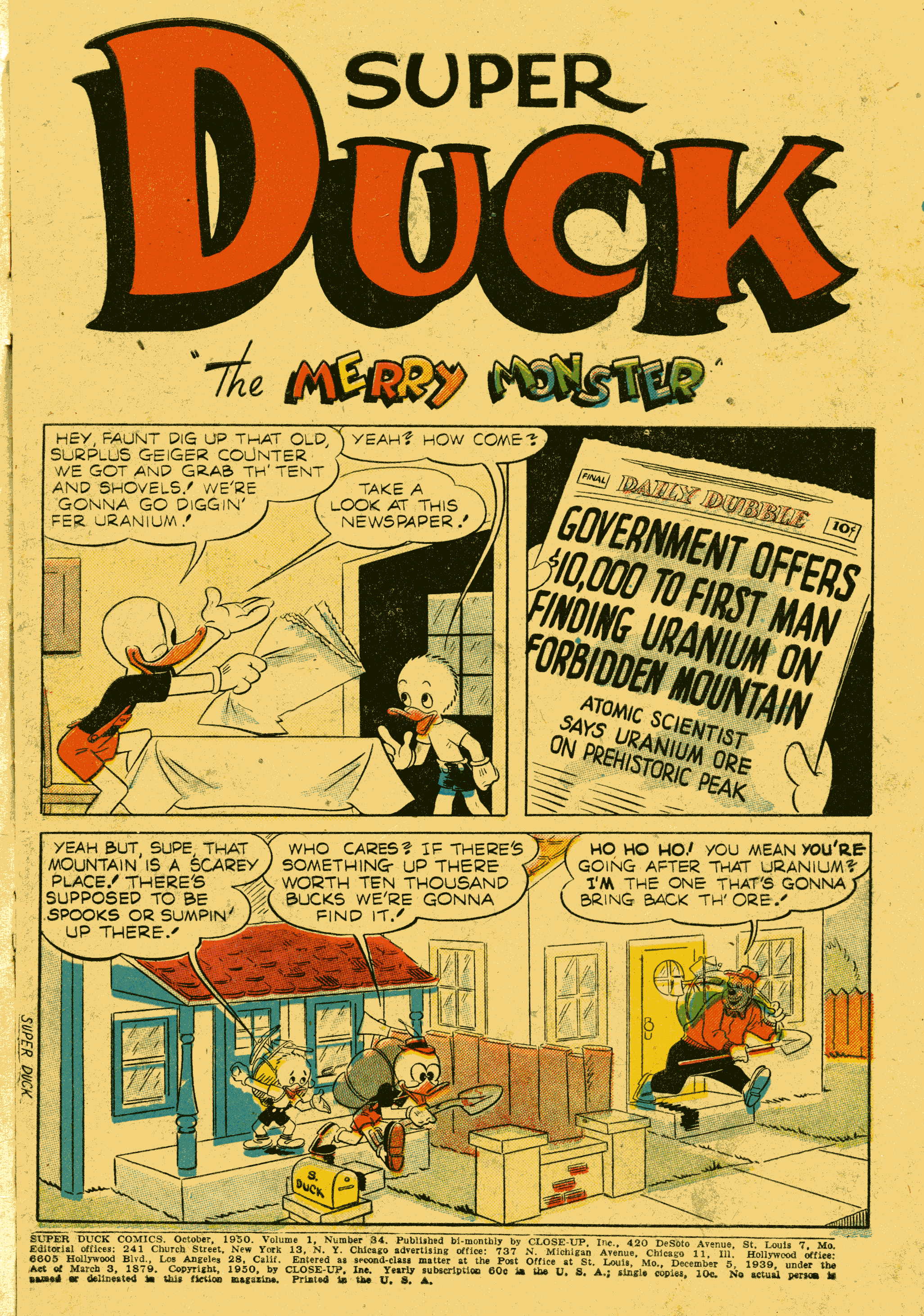Read online Super Duck Comics comic -  Issue #34 - 3