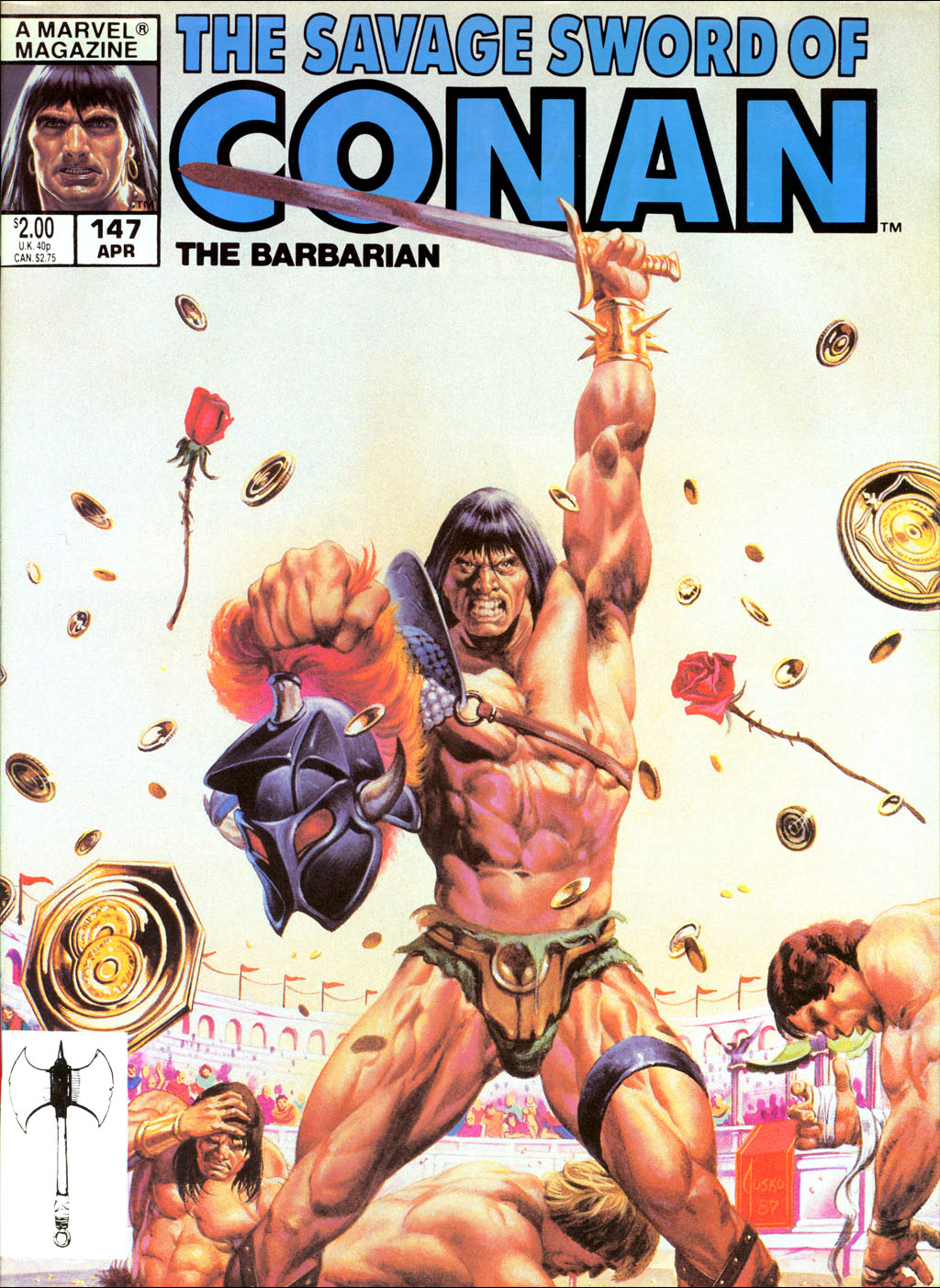 Read online The Savage Sword Of Conan comic -  Issue #147 - 1