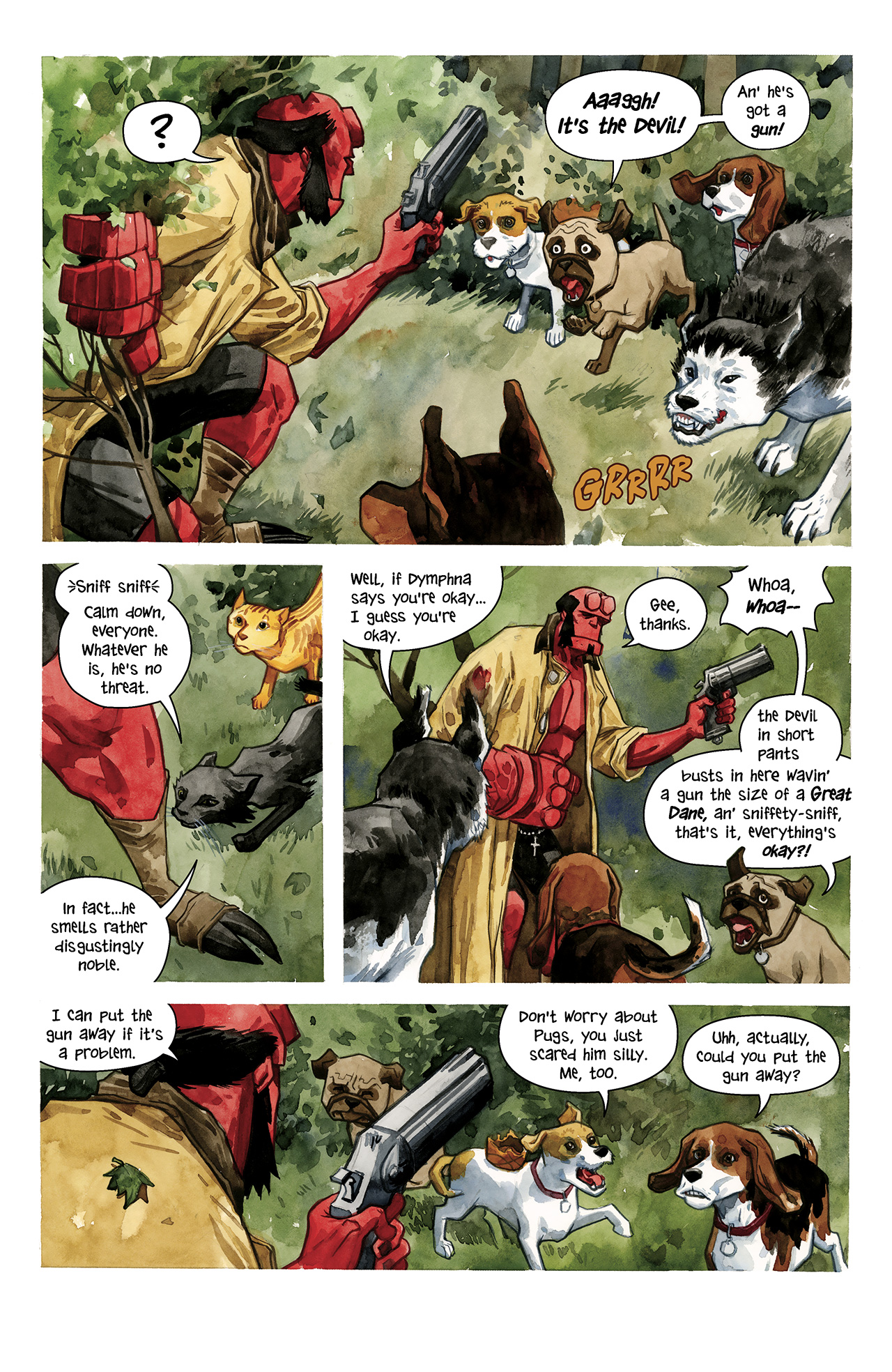 Read online Hellboy/Beasts of Burden: Sacrifice comic -  Issue # Full - 7