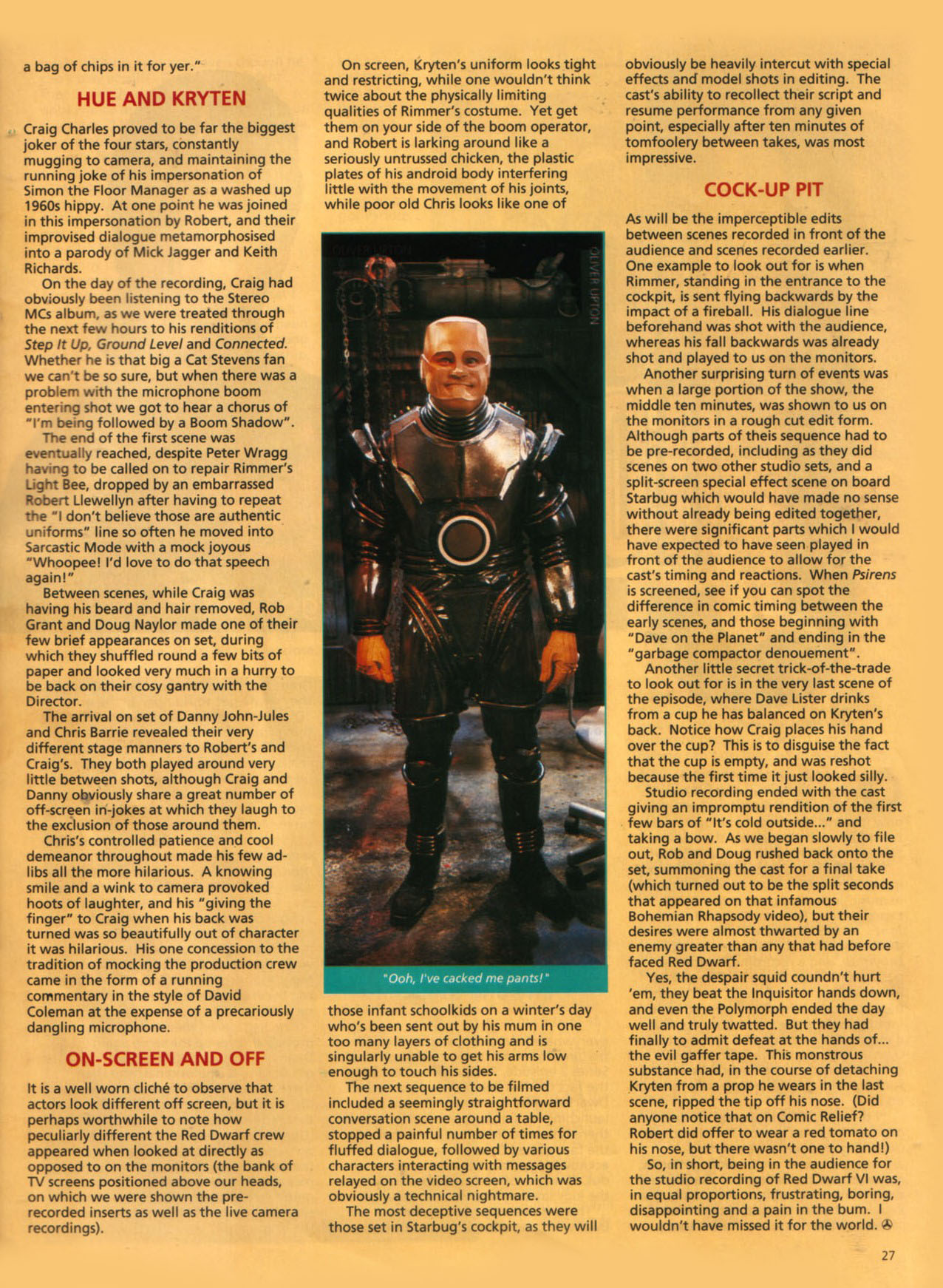 Read online Red Dwarf Smegazine (1993) comic -  Issue #3 - 27