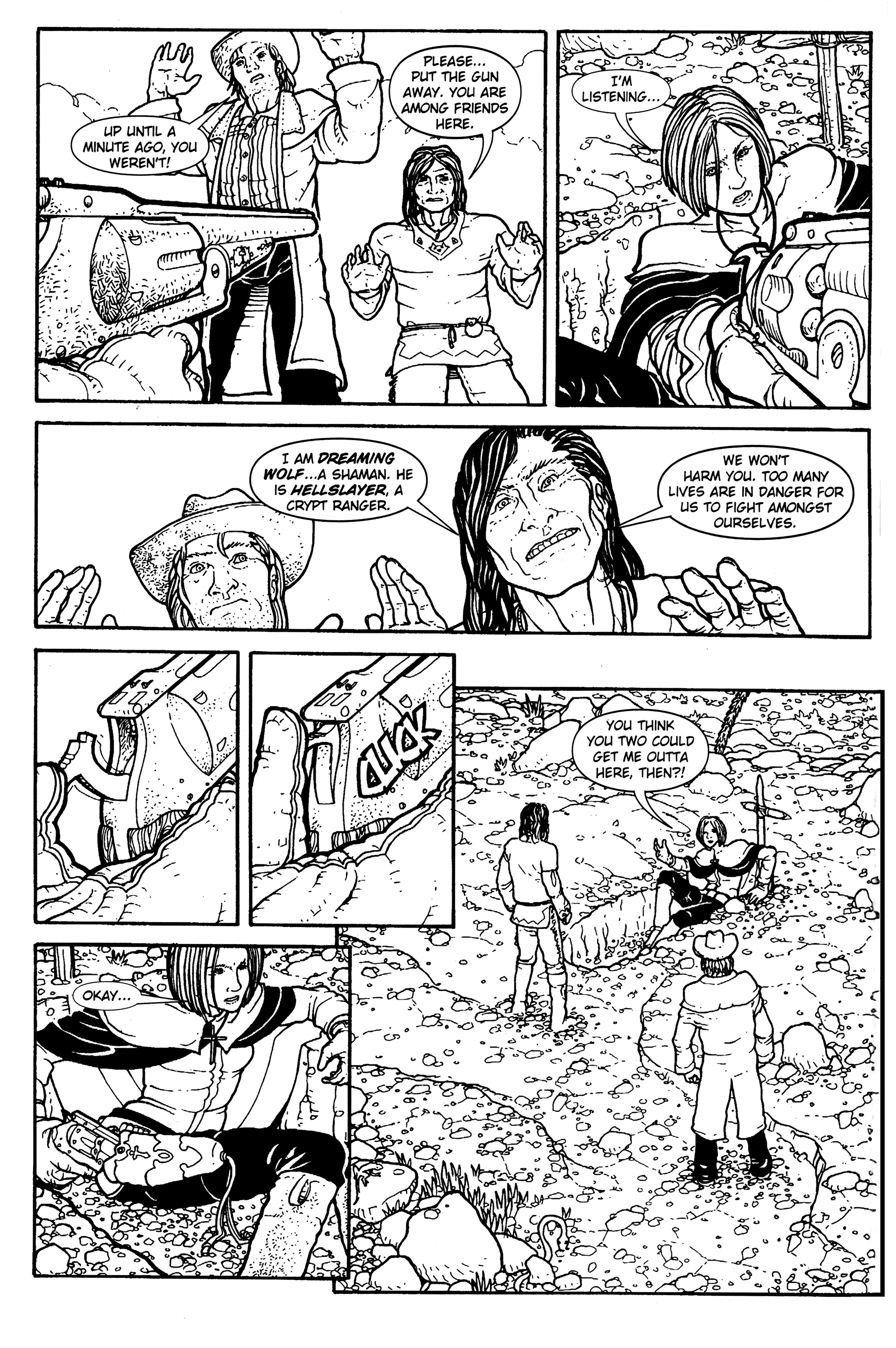 Read online Warrior Nun: Black & White comic -  Issue #13 - 11