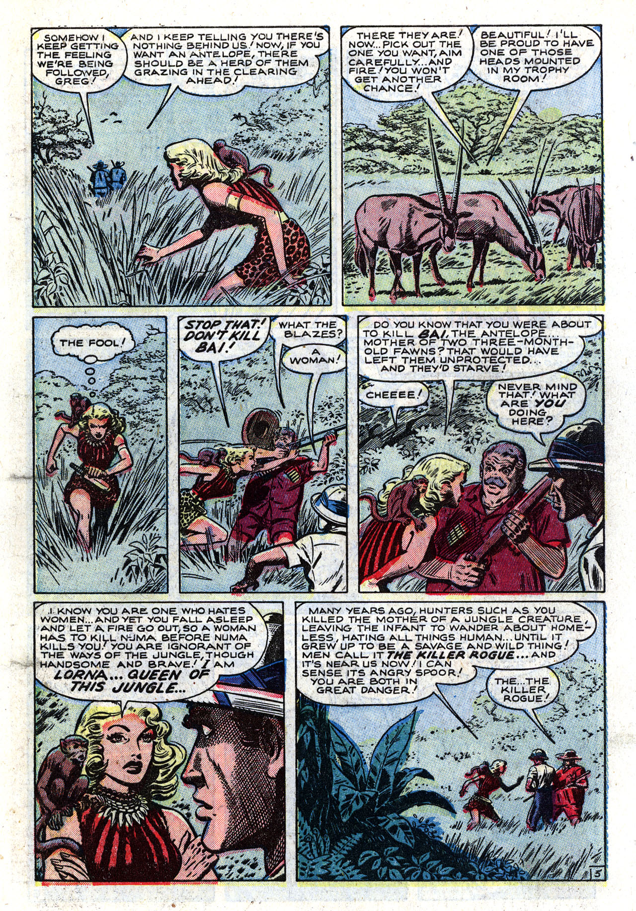 Read online Lorna, The Jungle Queen comic -  Issue #2 - 7