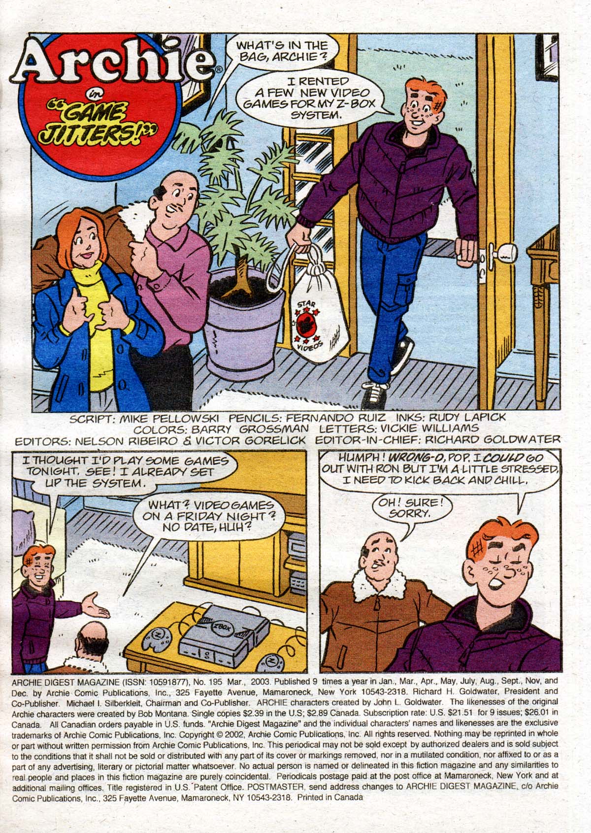 Read online Archie Digest Magazine comic -  Issue #195 - 2
