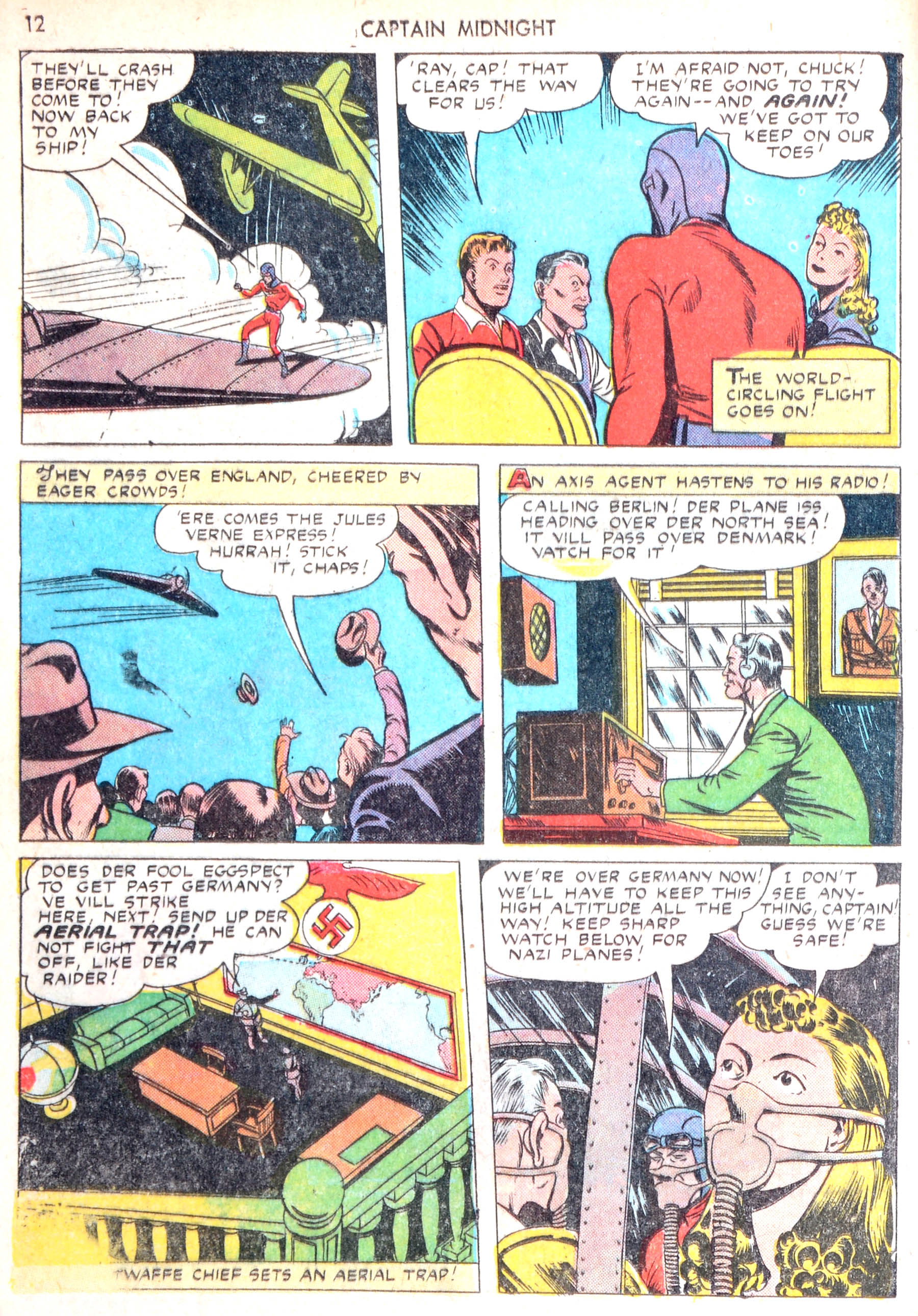 Read online Captain Midnight (1942) comic -  Issue #13 - 12