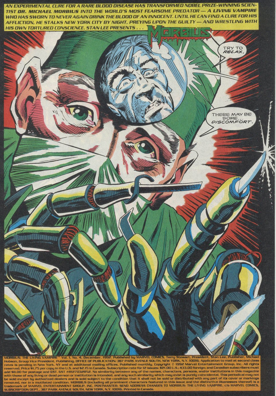Read online Morbius: The Living Vampire (1992) comic -  Issue #4 - 2