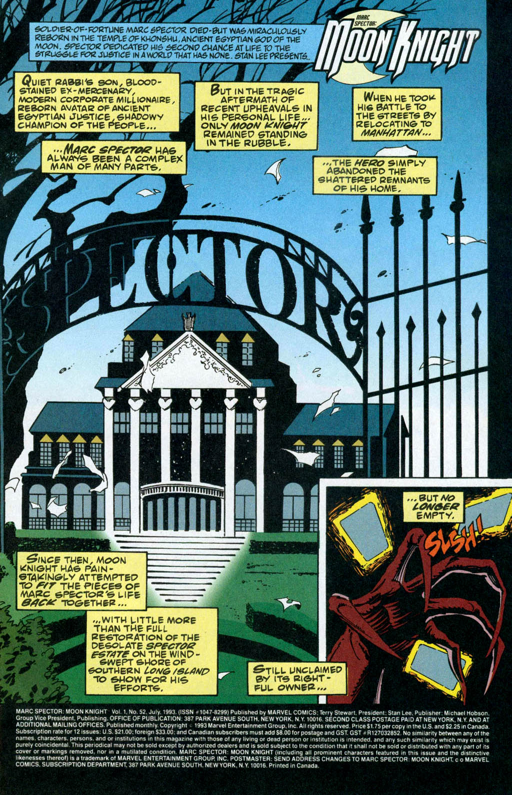 Read online Marc Spector: Moon Knight comic -  Issue #52 - 2