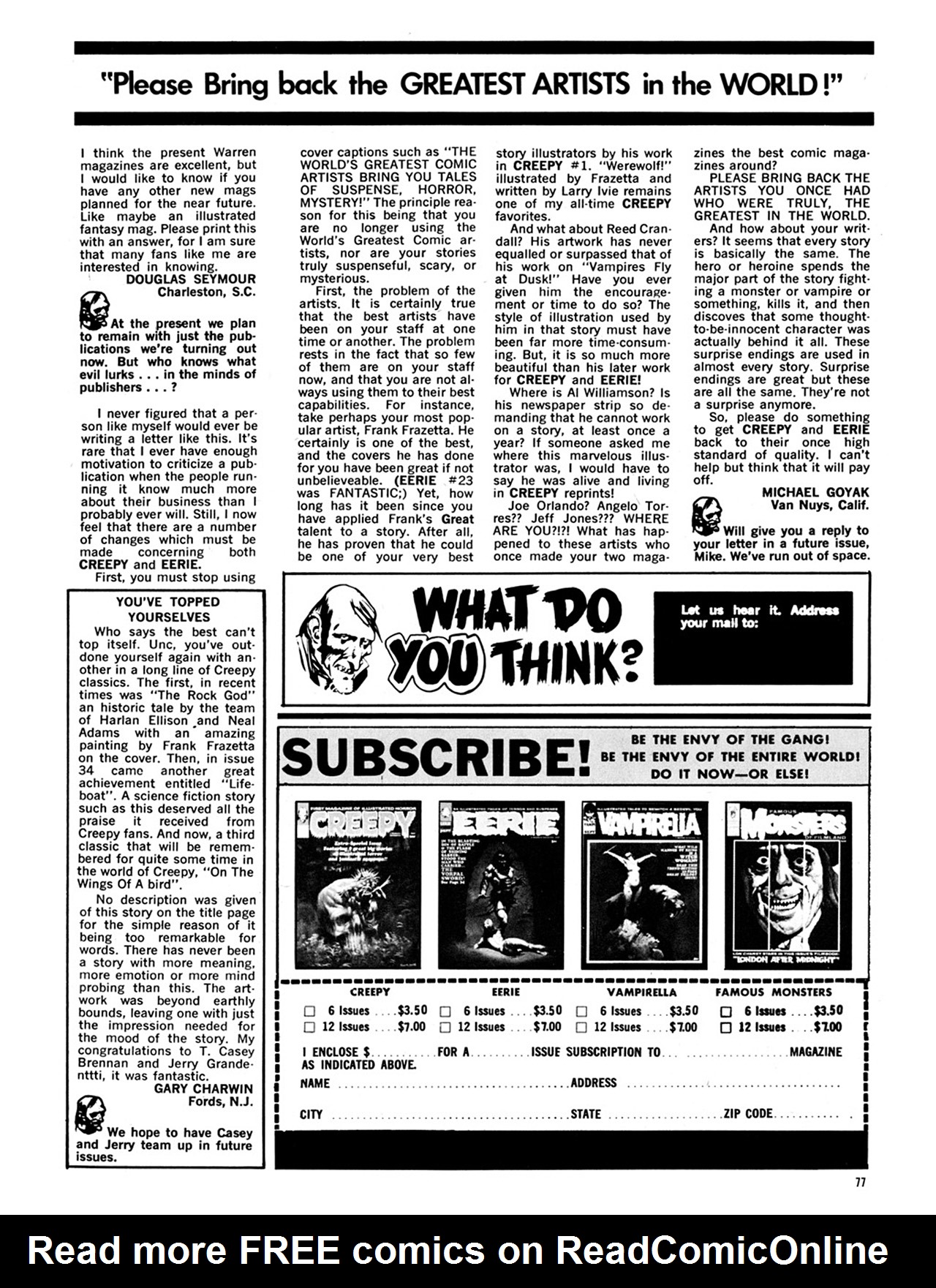 Read online Creepy Archives comic -  Issue # TPB 8 (Part 1) - 78