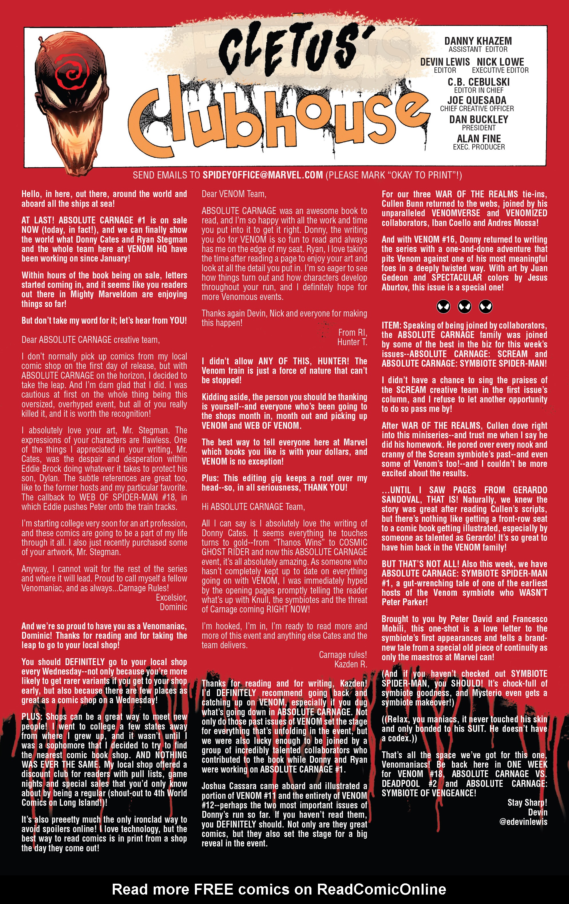 Read online Absolute Carnage: Scream comic -  Issue #2 - 21