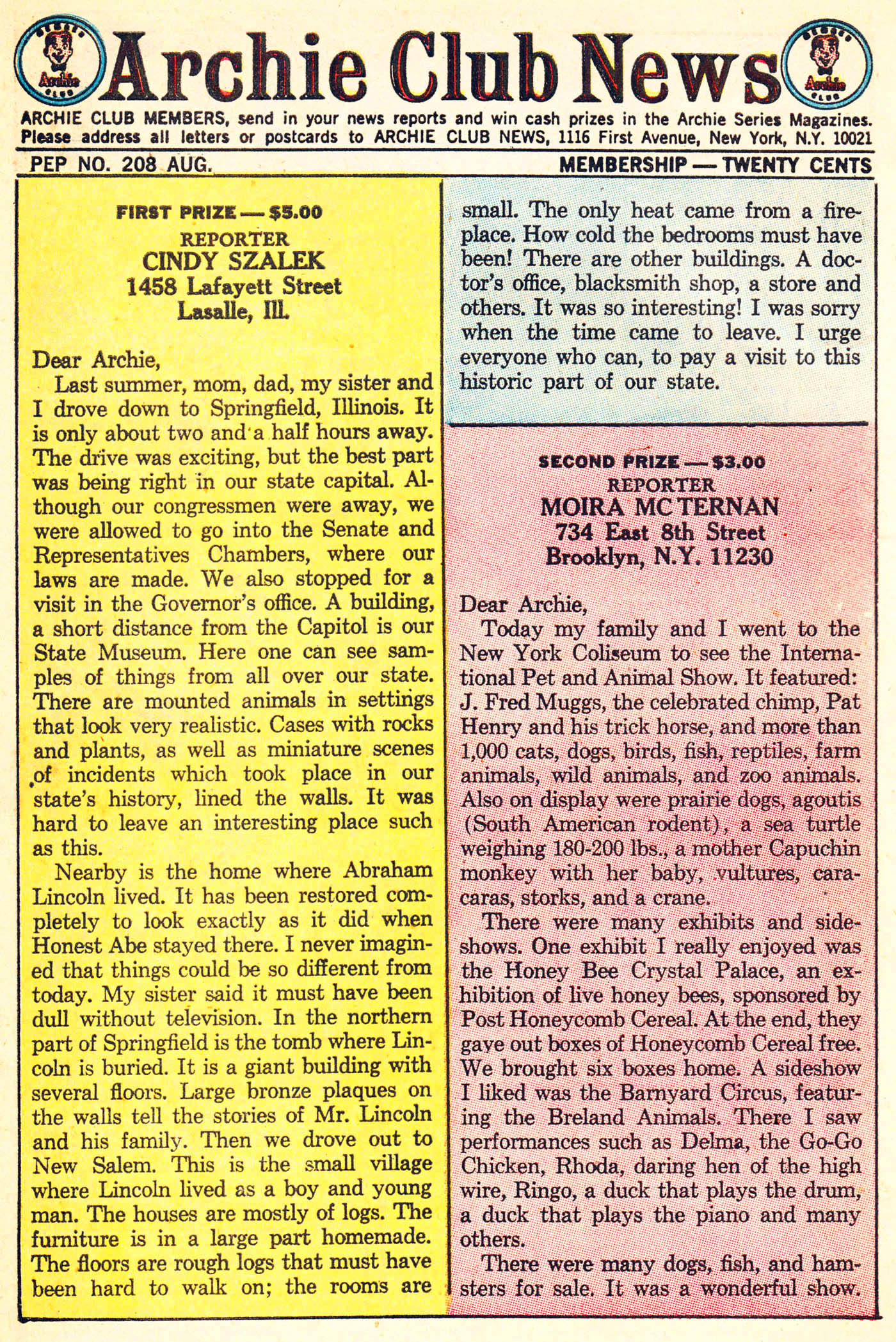 Read online Pep Comics comic -  Issue #208 - 10