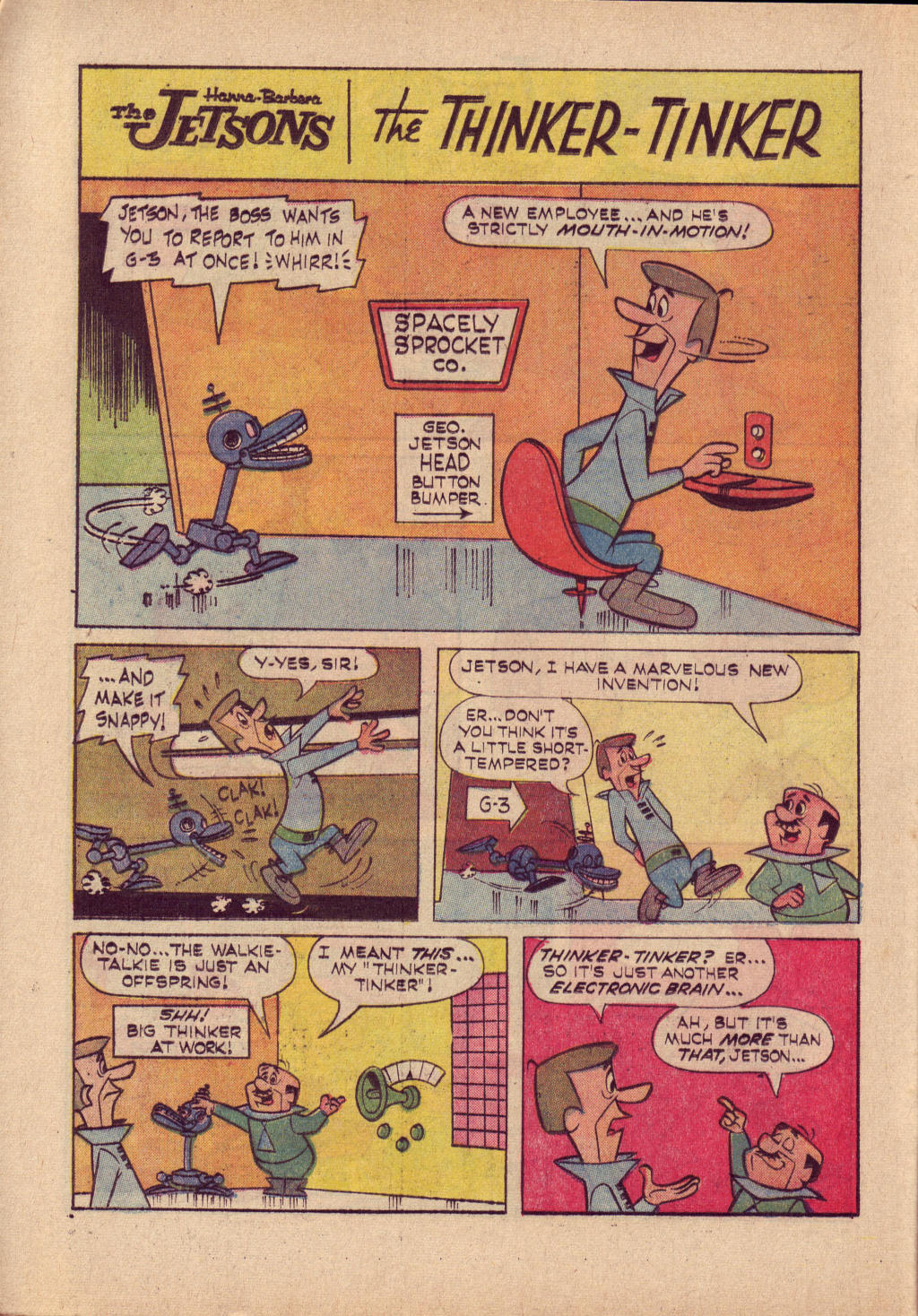 Read online The Jetsons (1963) comic -  Issue #20 - 20