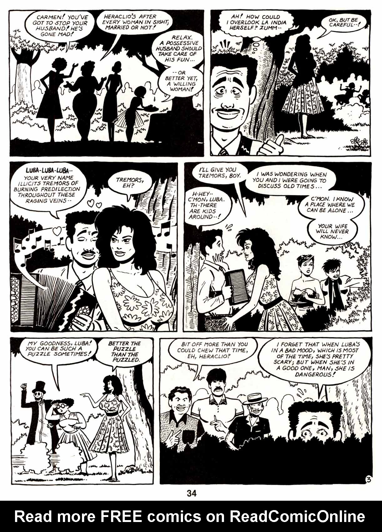 Read online Love and Rockets (1982) comic -  Issue #10 - 36