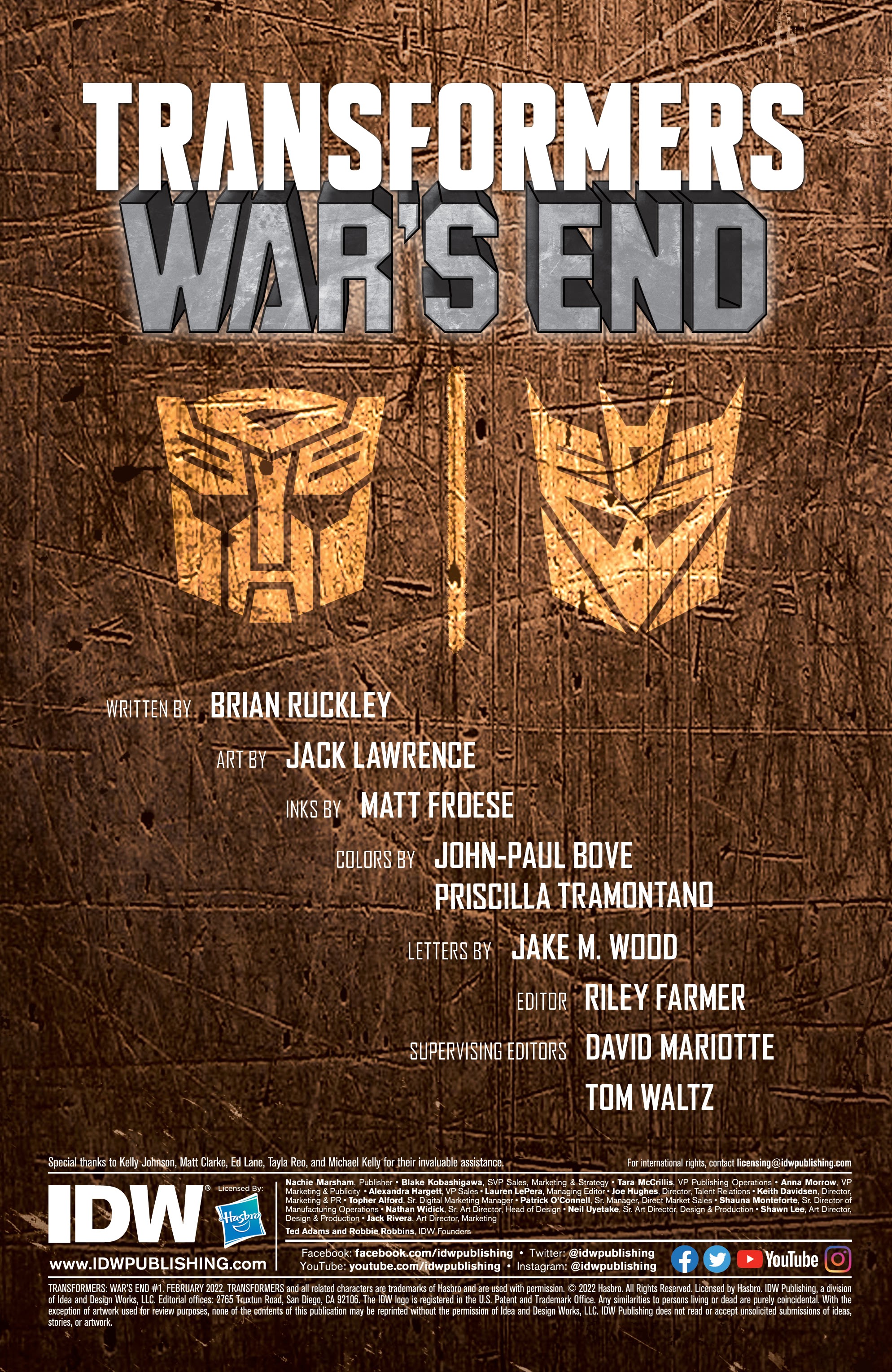 Read online Transformers: War’s End comic -  Issue #1 - 2