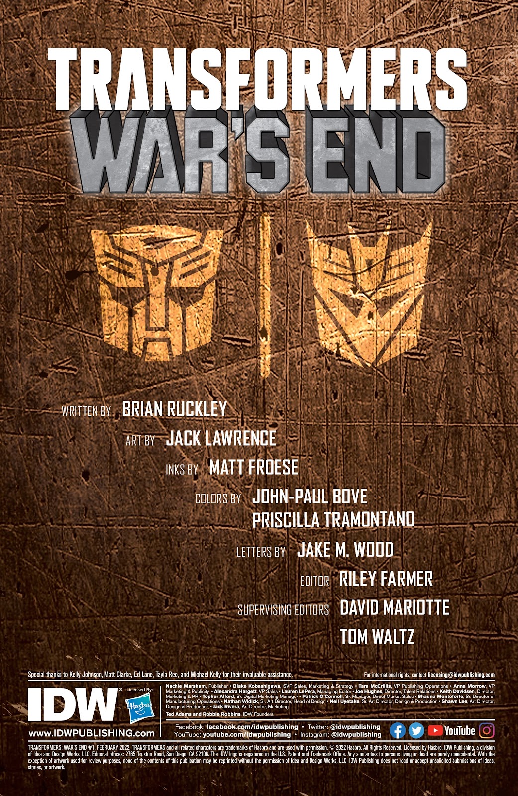 Transformers: War's End issue 1 - Page 2