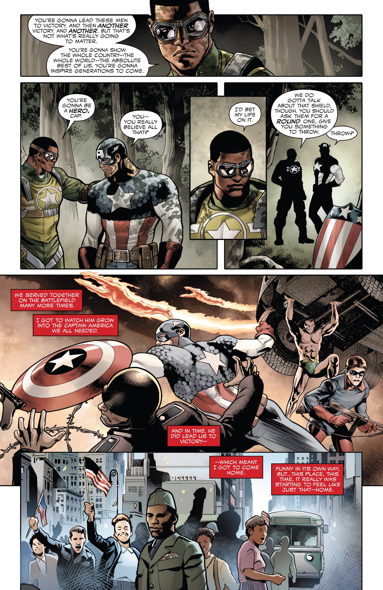 Read online Generations: Sam Wilson Captain America & Steve Rogers Captain America comic -  Issue # Full - 13