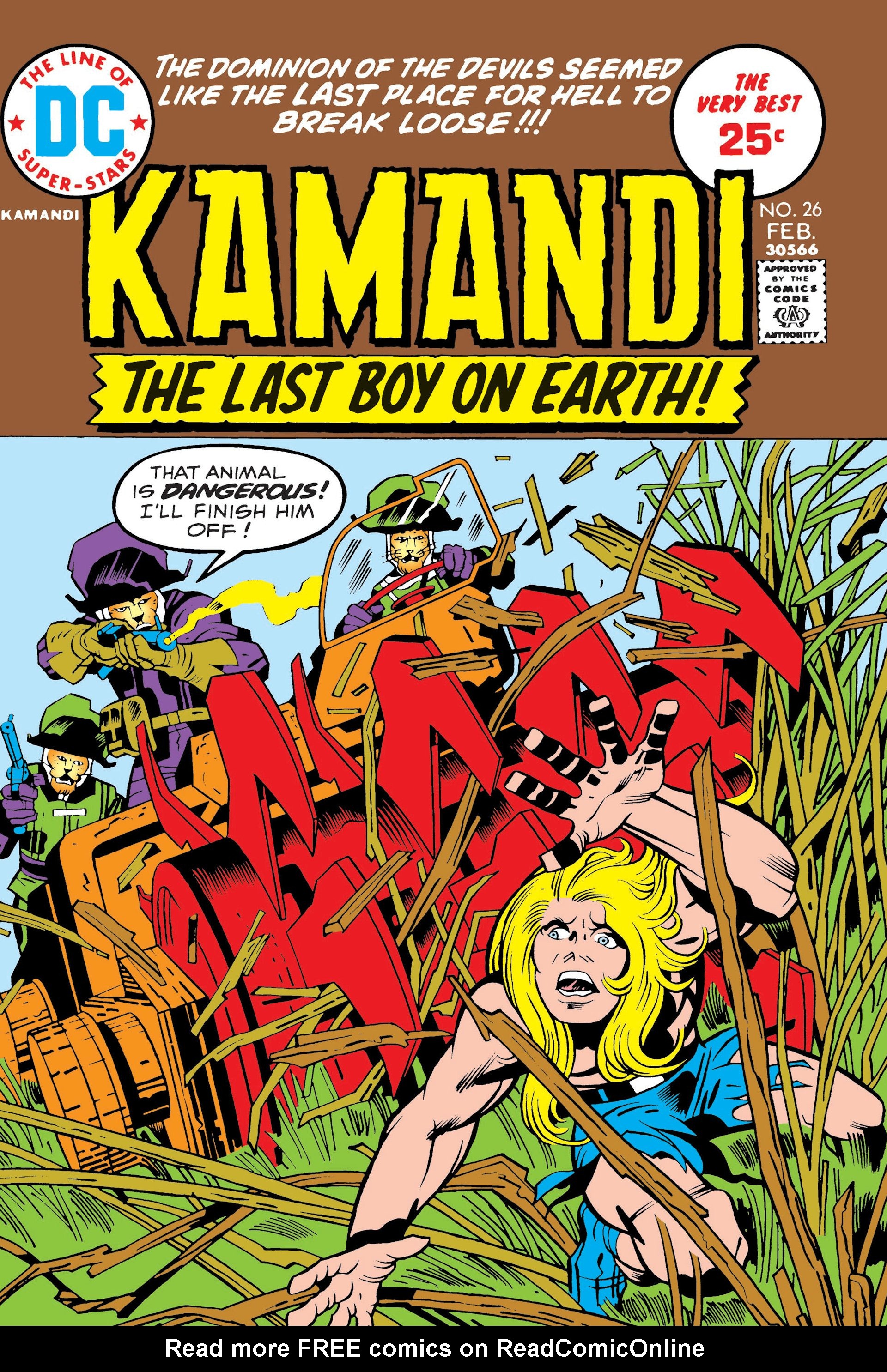 Read online Kamandi, The Last Boy On Earth comic -  Issue #26 - 1