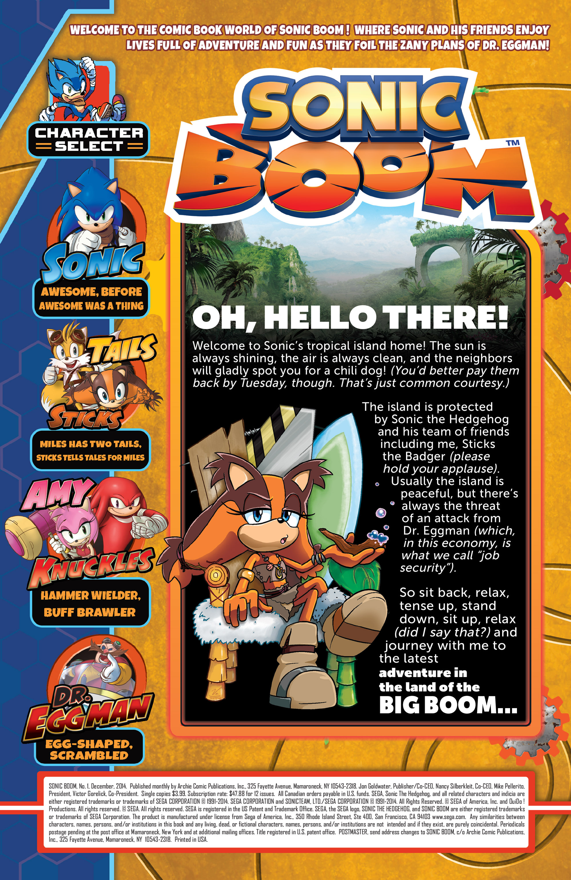 Read online Sonic Boom comic -  Issue #1 - 2