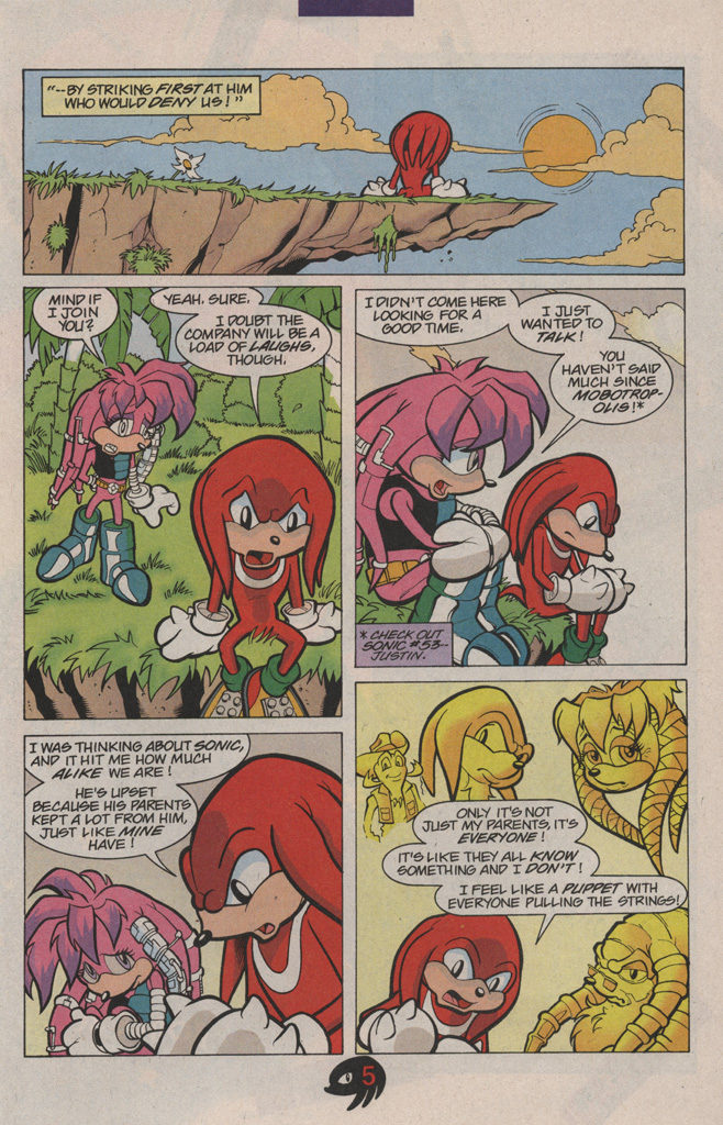 Read online Knuckles the Echidna comic -  Issue #7 - 9