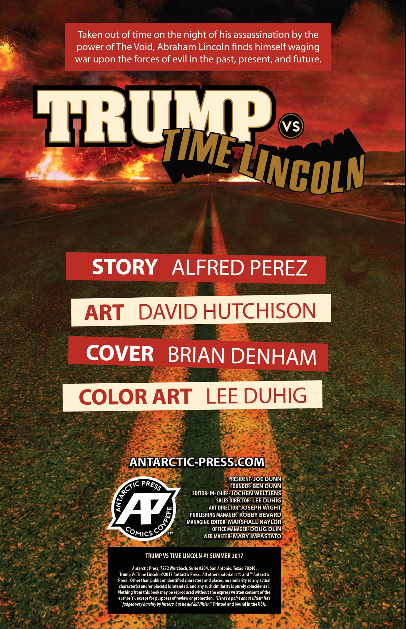 Read online Trump vs. Time Lincoln comic -  Issue # Full - 2