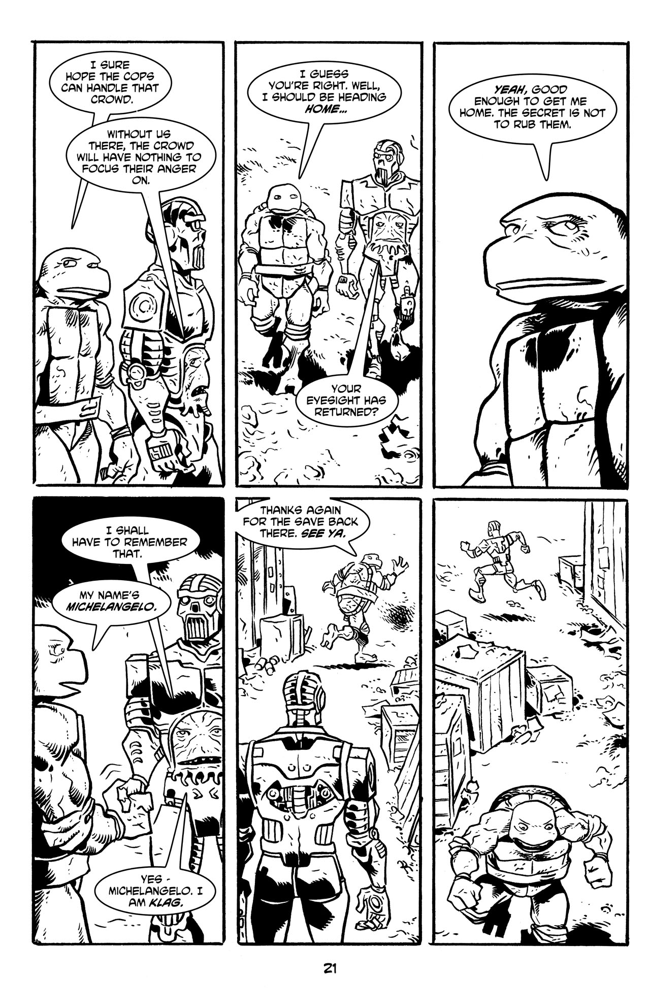 Read online Michelangelo The Third Kind comic -  Issue #1 - 22