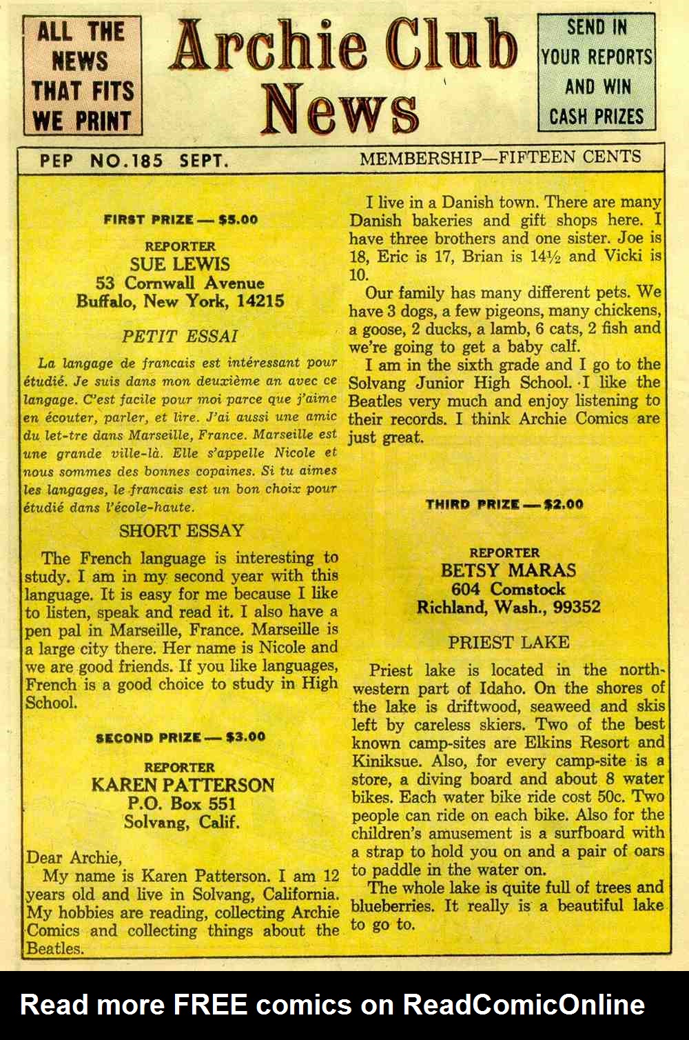 Read online Pep Comics comic -  Issue #185 - 10