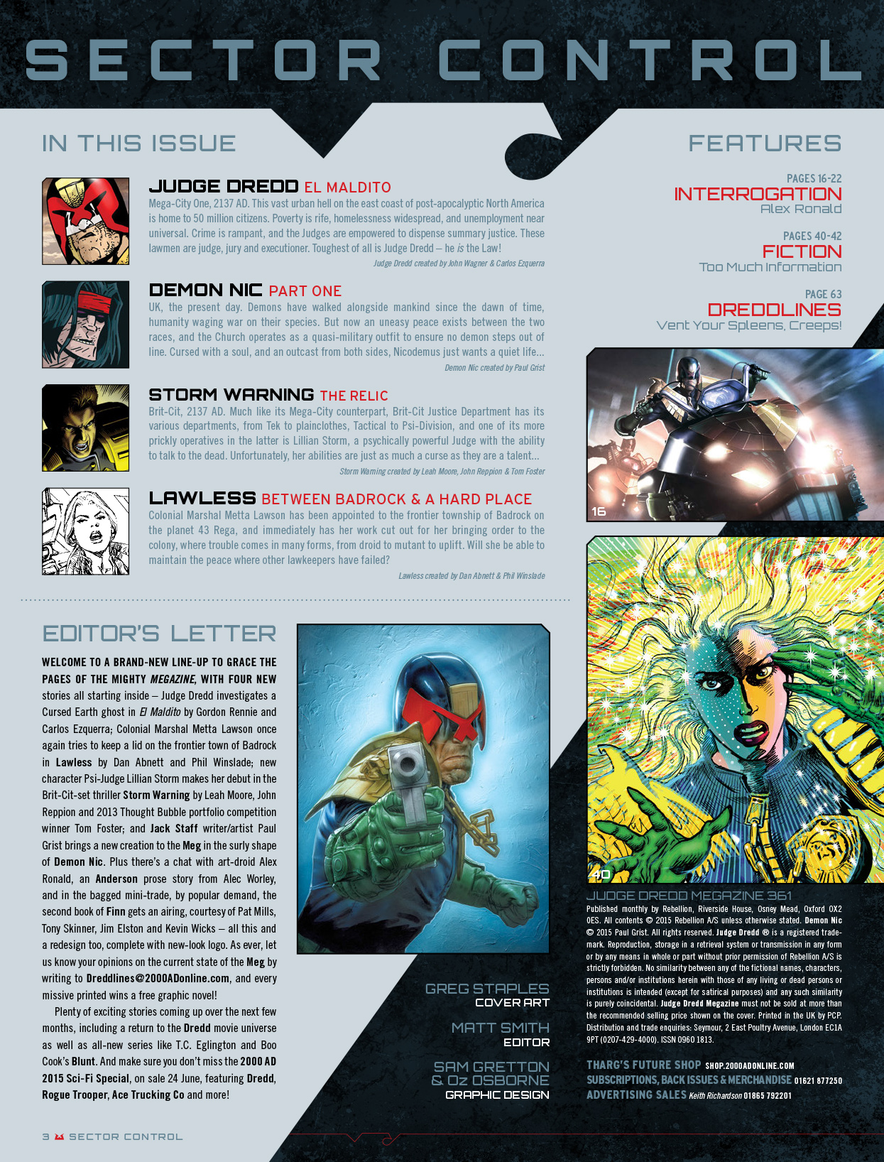 Read online Judge Dredd Megazine (Vol. 5) comic -  Issue #361 - 3