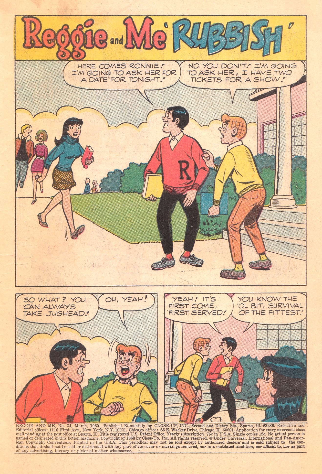 Read online Reggie and Me (1966) comic -  Issue #34 - 3