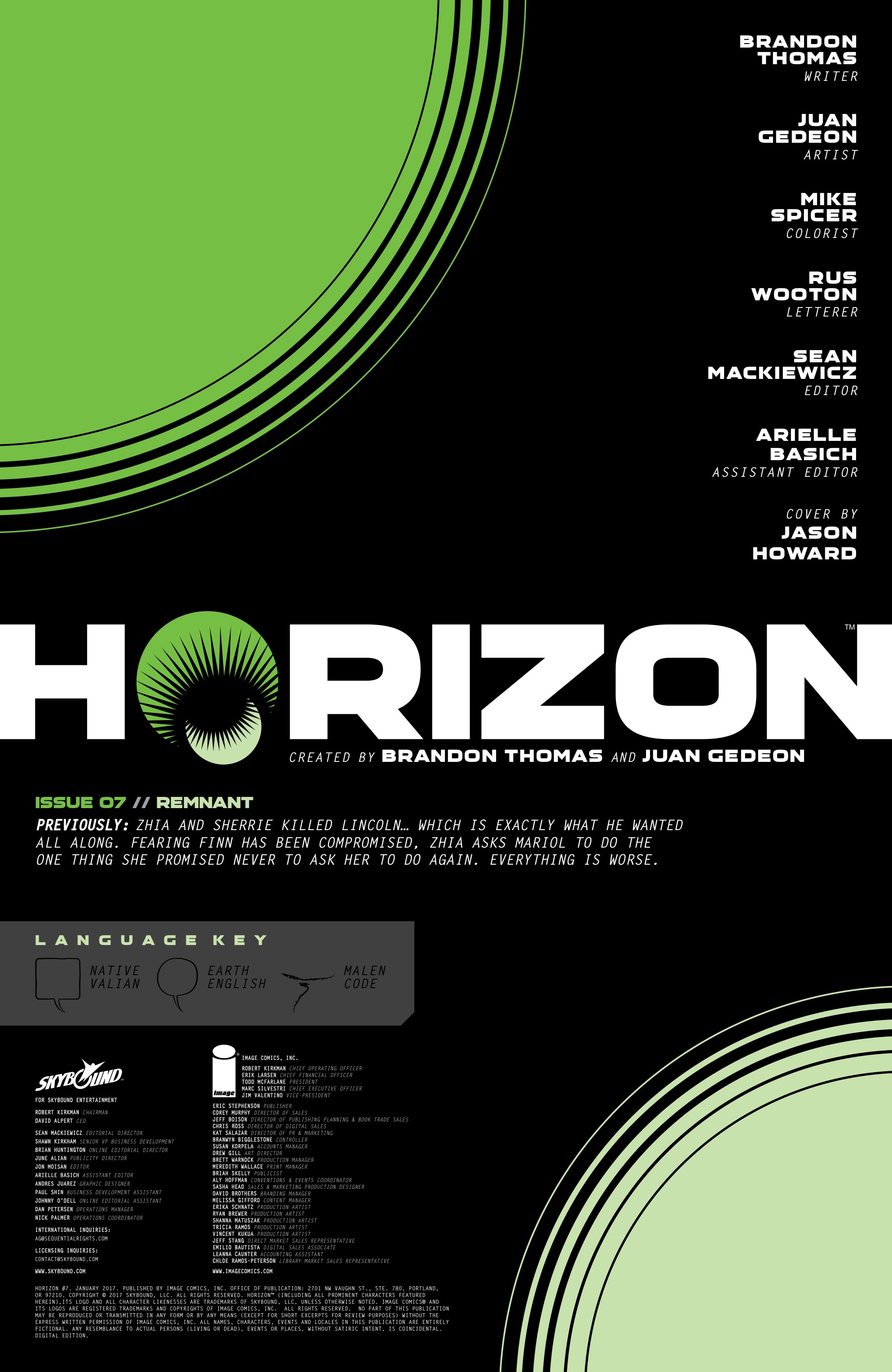 Read online Horizon comic -  Issue #7 - 2