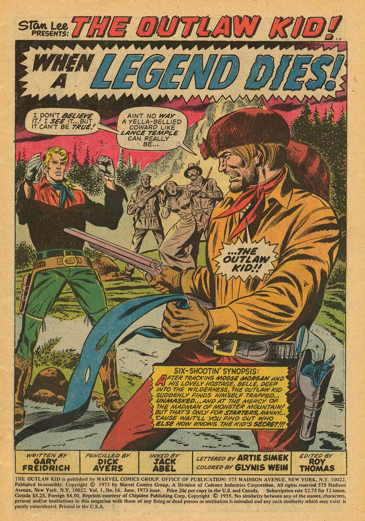 Read online The Outlaw Kid (1970) comic -  Issue #16 - 3