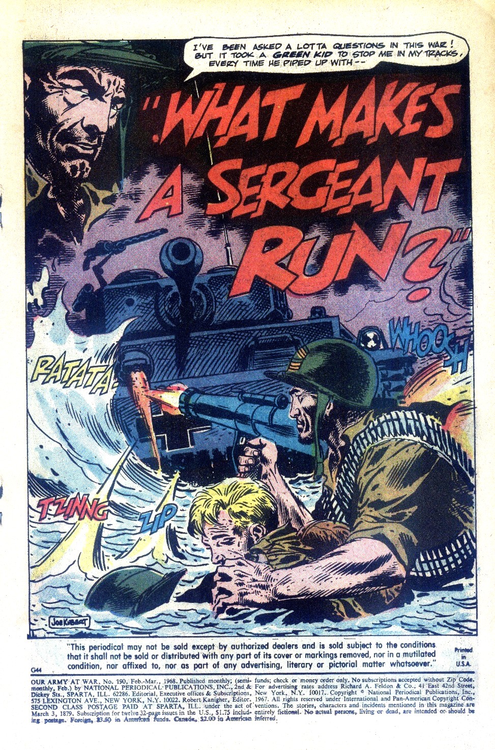 Read online Our Army at War (1952) comic -  Issue #190 - 3