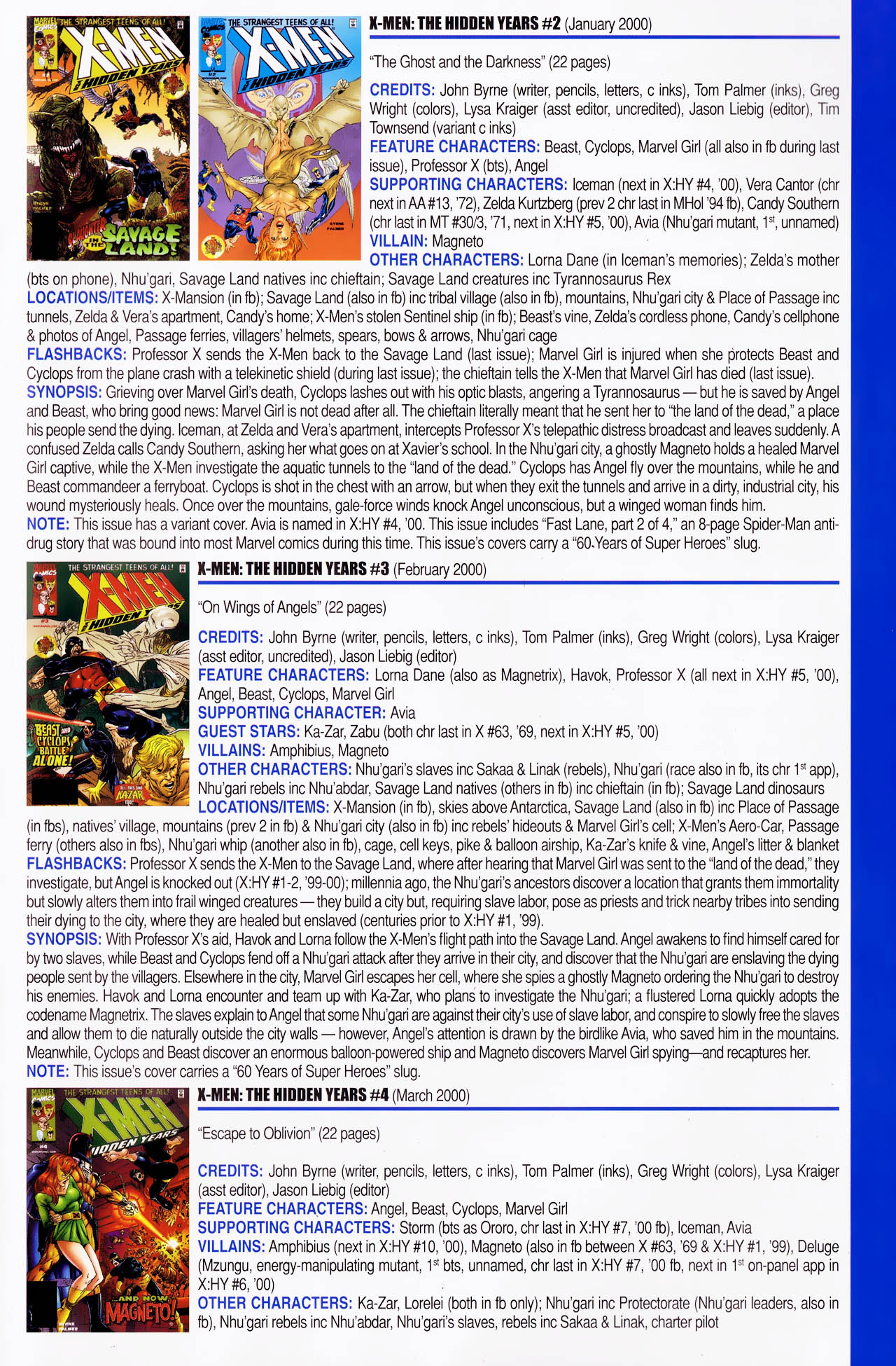 Read online Official Index to the Marvel Universe comic -  Issue #13 - 65