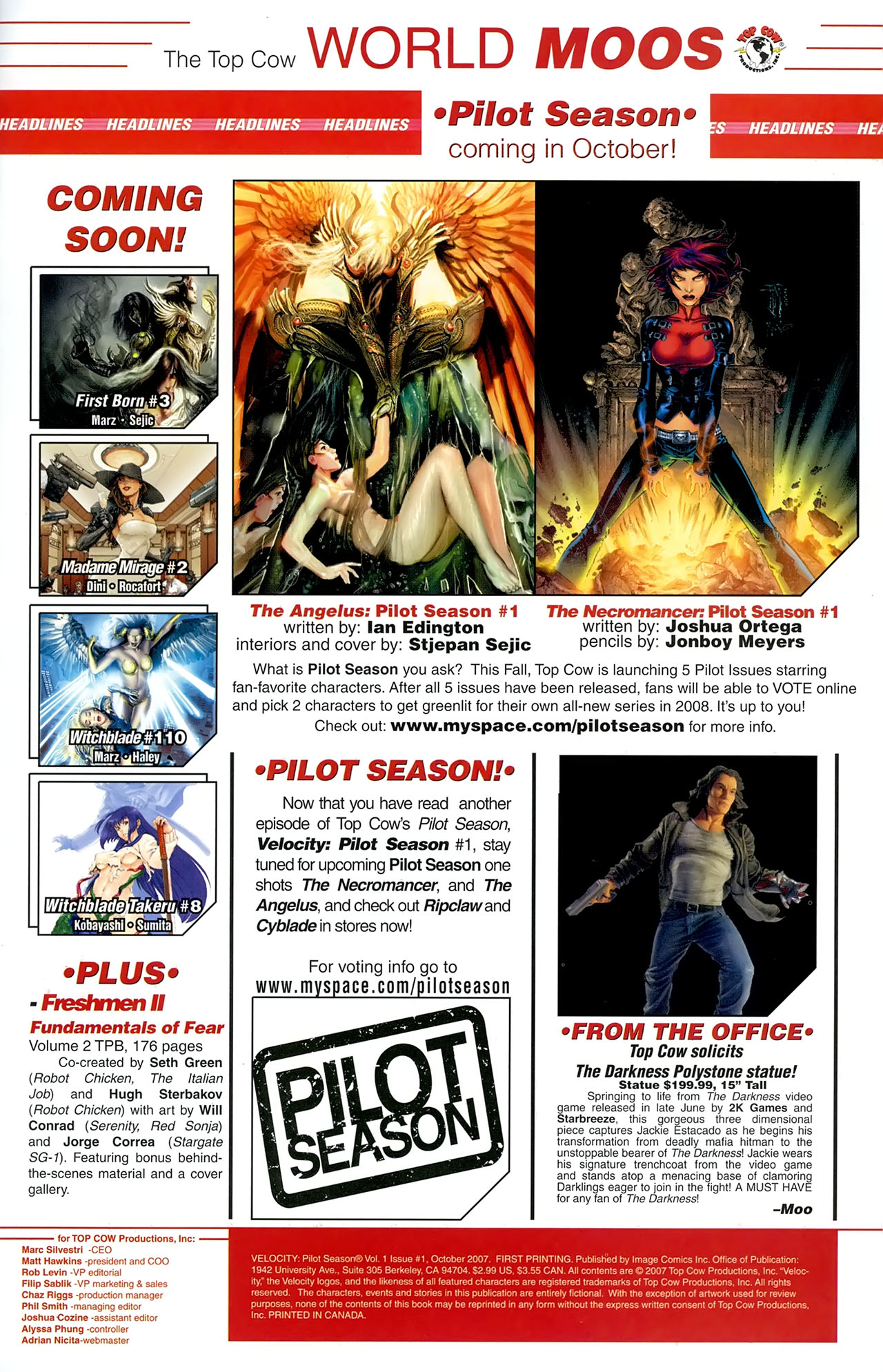 Read online Pilot Season 2007 comic -  Issue # Issue Velocity - 22
