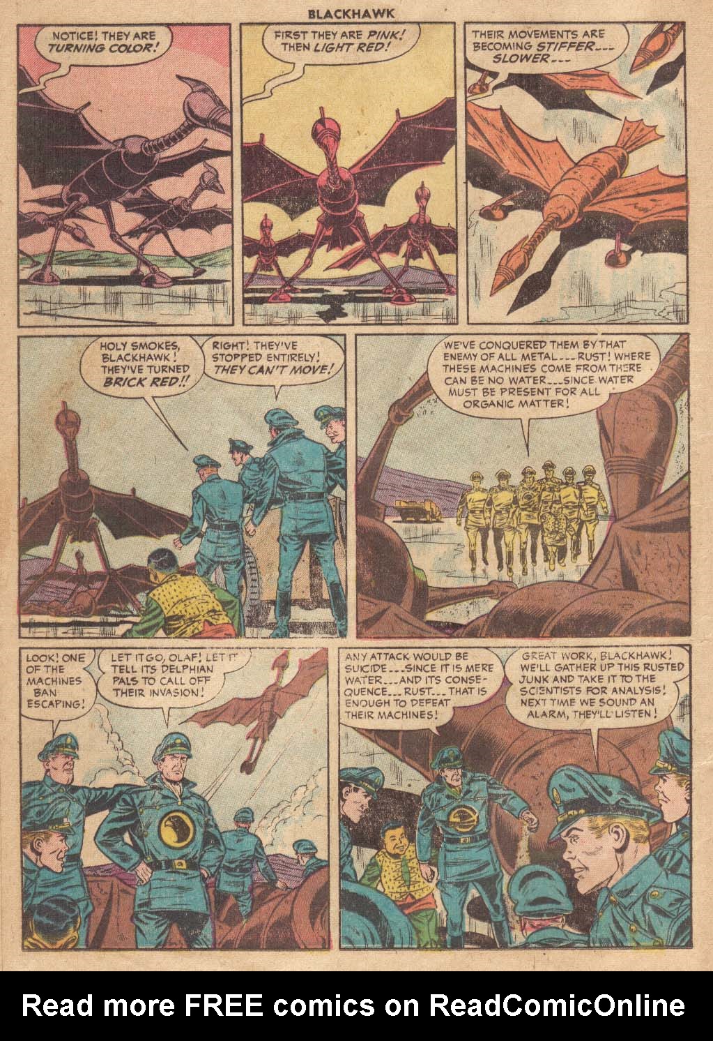 Read online Blackhawk (1957) comic -  Issue #100 - 12
