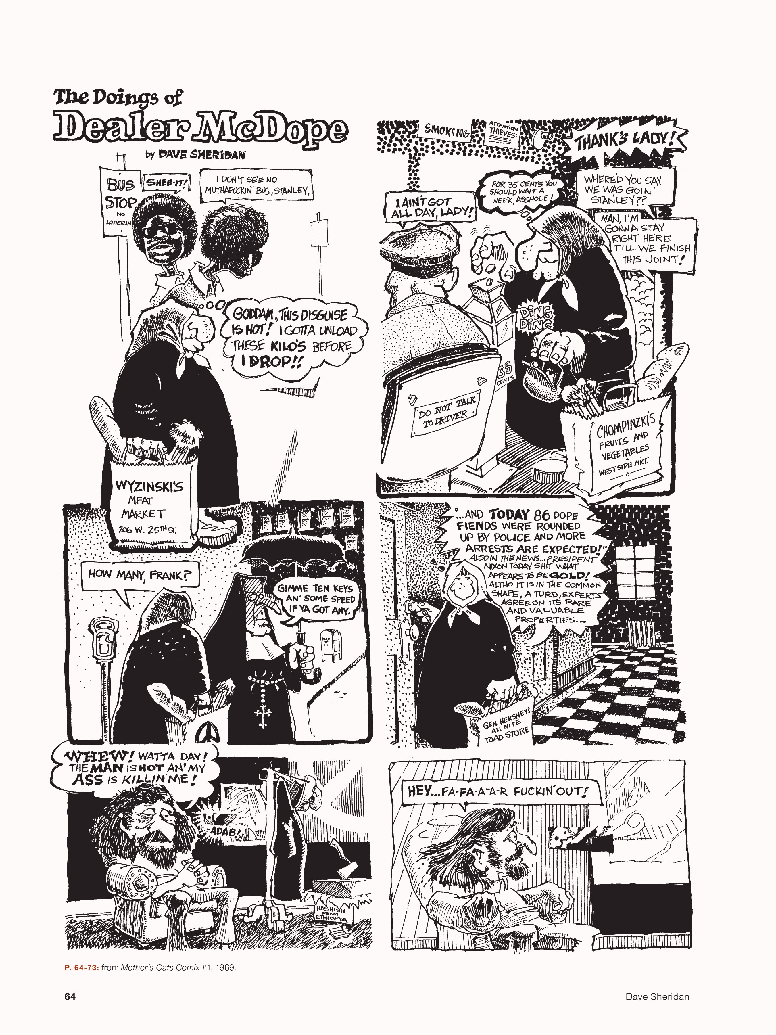 Read online Dave Sheridan: Life with Dealer McDope, the Leather Nun, and the Fabulous Furry Freak Brothers comic -  Issue # TPB (Part 1) - 75
