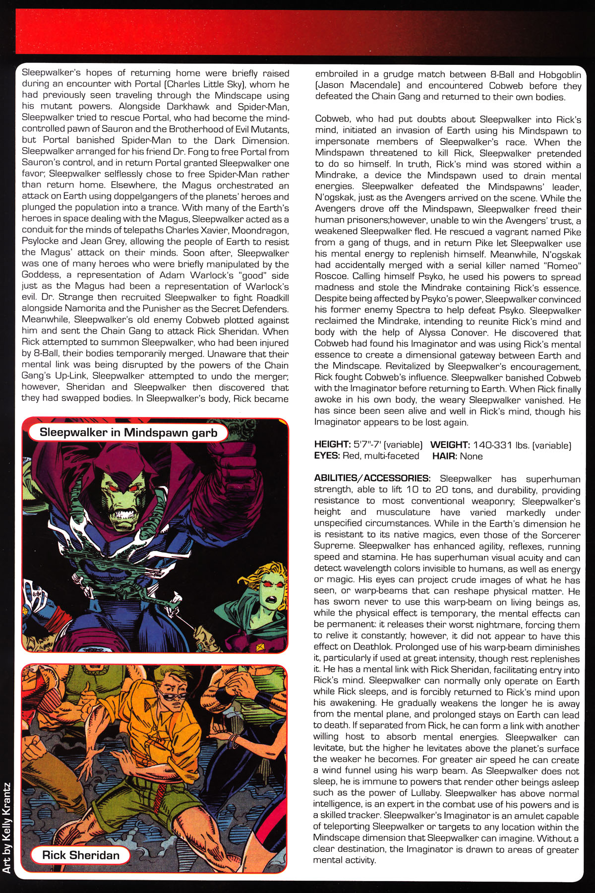Read online Marvel Legacy:  The 1990's Handbook comic -  Issue # Full - 54