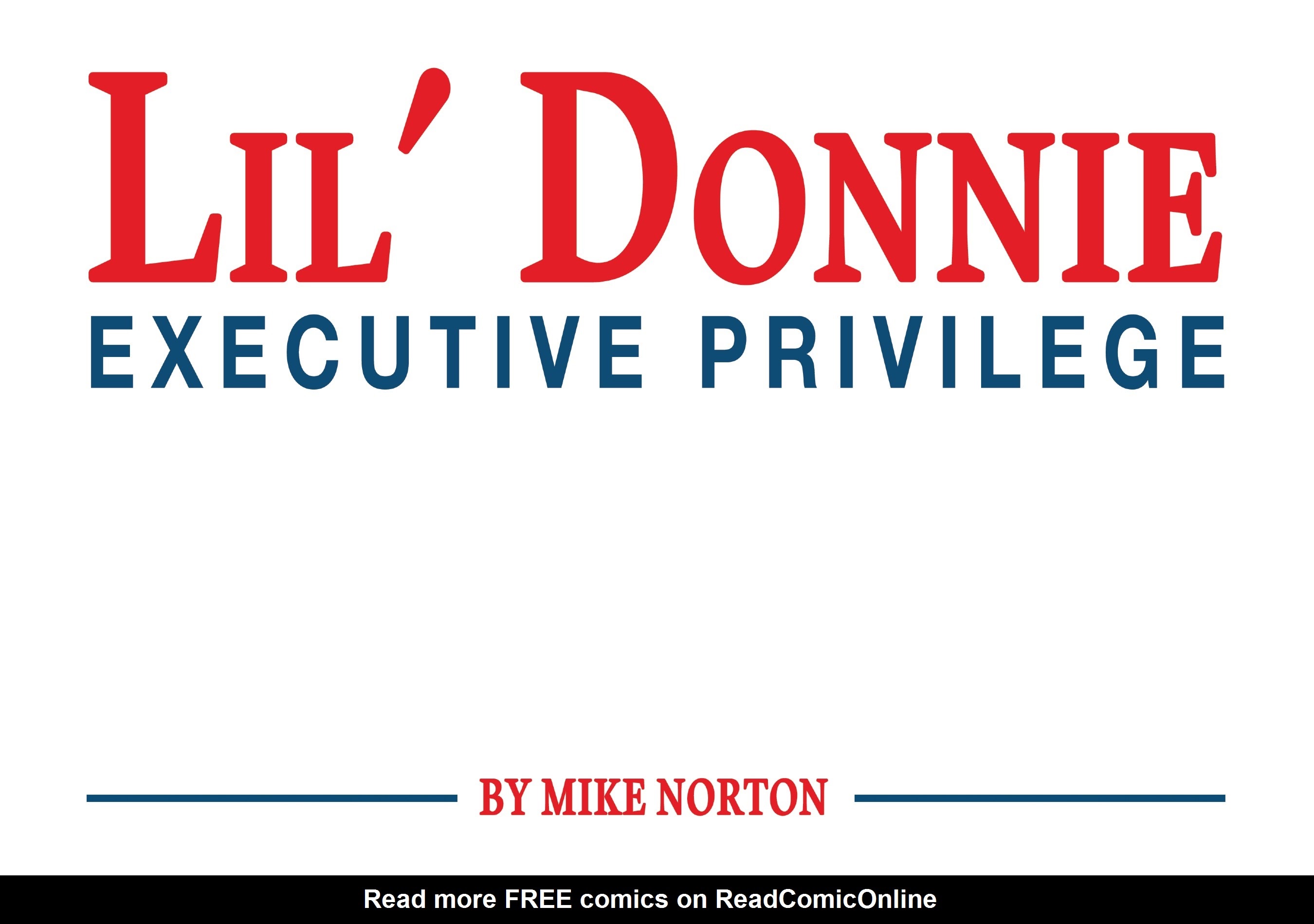Read online Lil' Donnie: Executive Privilege comic -  Issue # TPB - 4