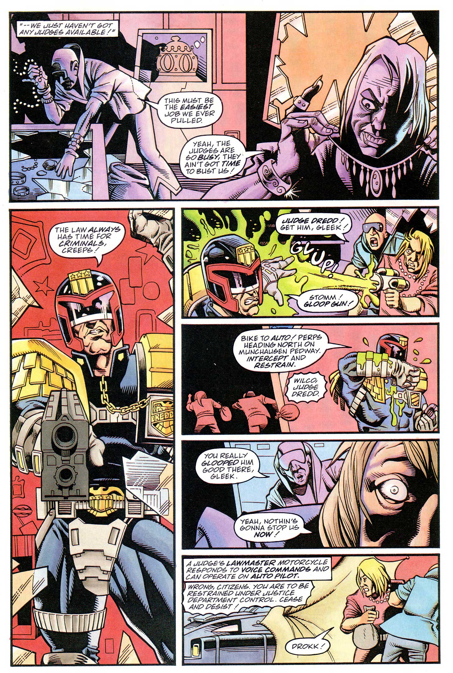 Read online Judge Dredd Lawman of the Future comic -  Issue #14 - 19