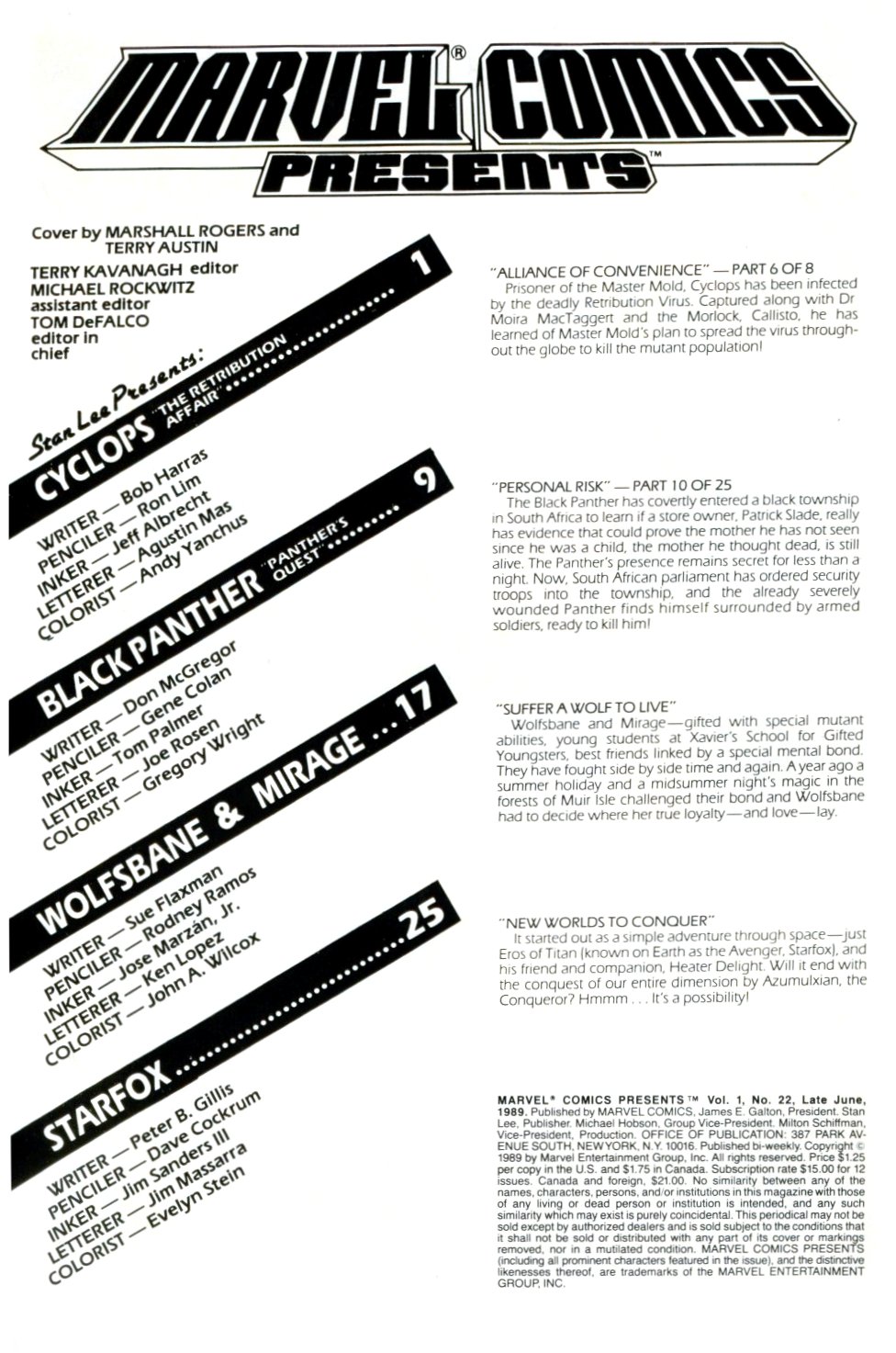 Read online Marvel Comics Presents (1988) comic -  Issue #22 - 2