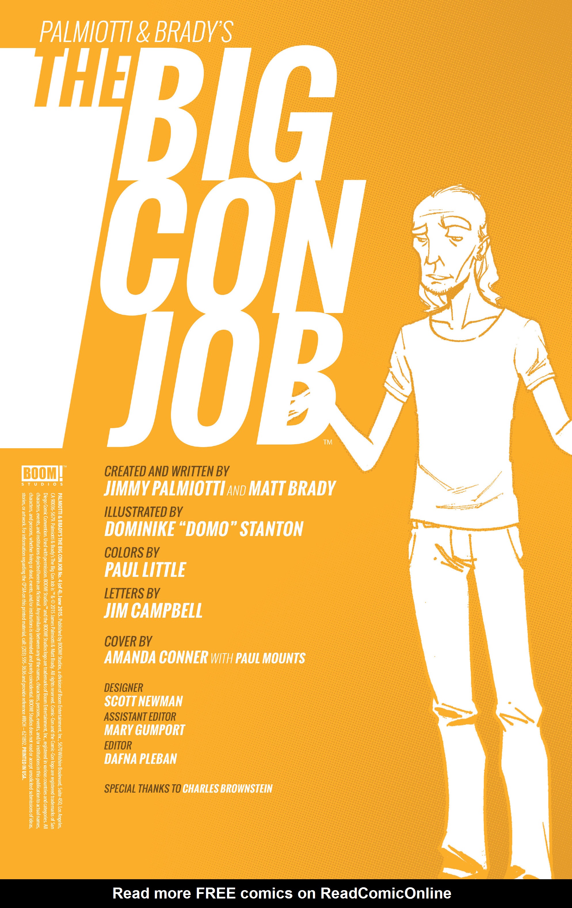 Read online Palmiotti & Brady's The Big Con Job comic -  Issue #4 - 2