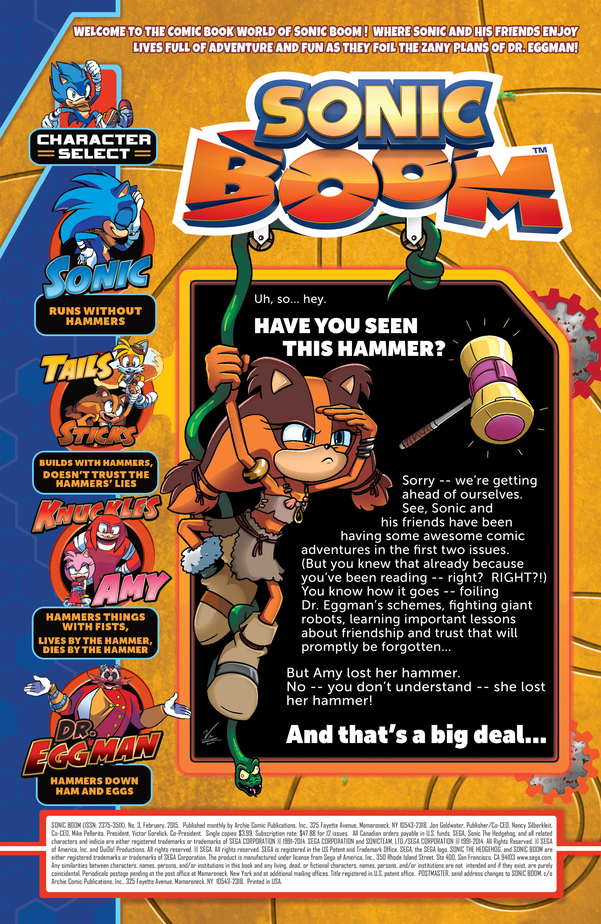 Read online Sonic Boom comic -  Issue #3 - 2