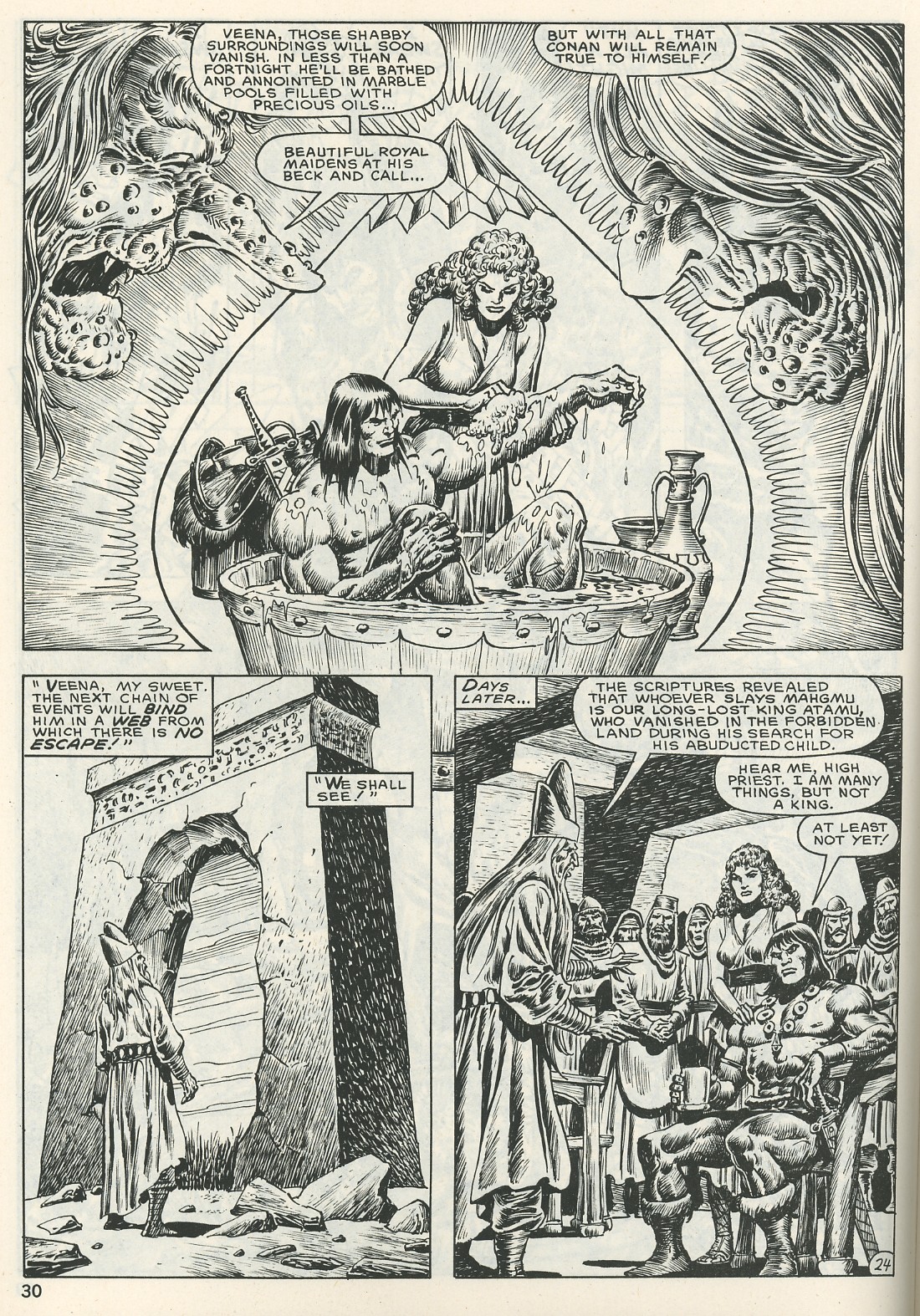 Read online The Savage Sword Of Conan comic -  Issue #123 - 30