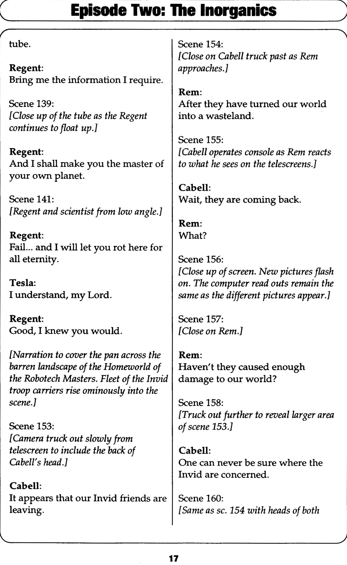 Read online Robotech II: The Sentinels comic -  Issue # _Script Book 1 - 47