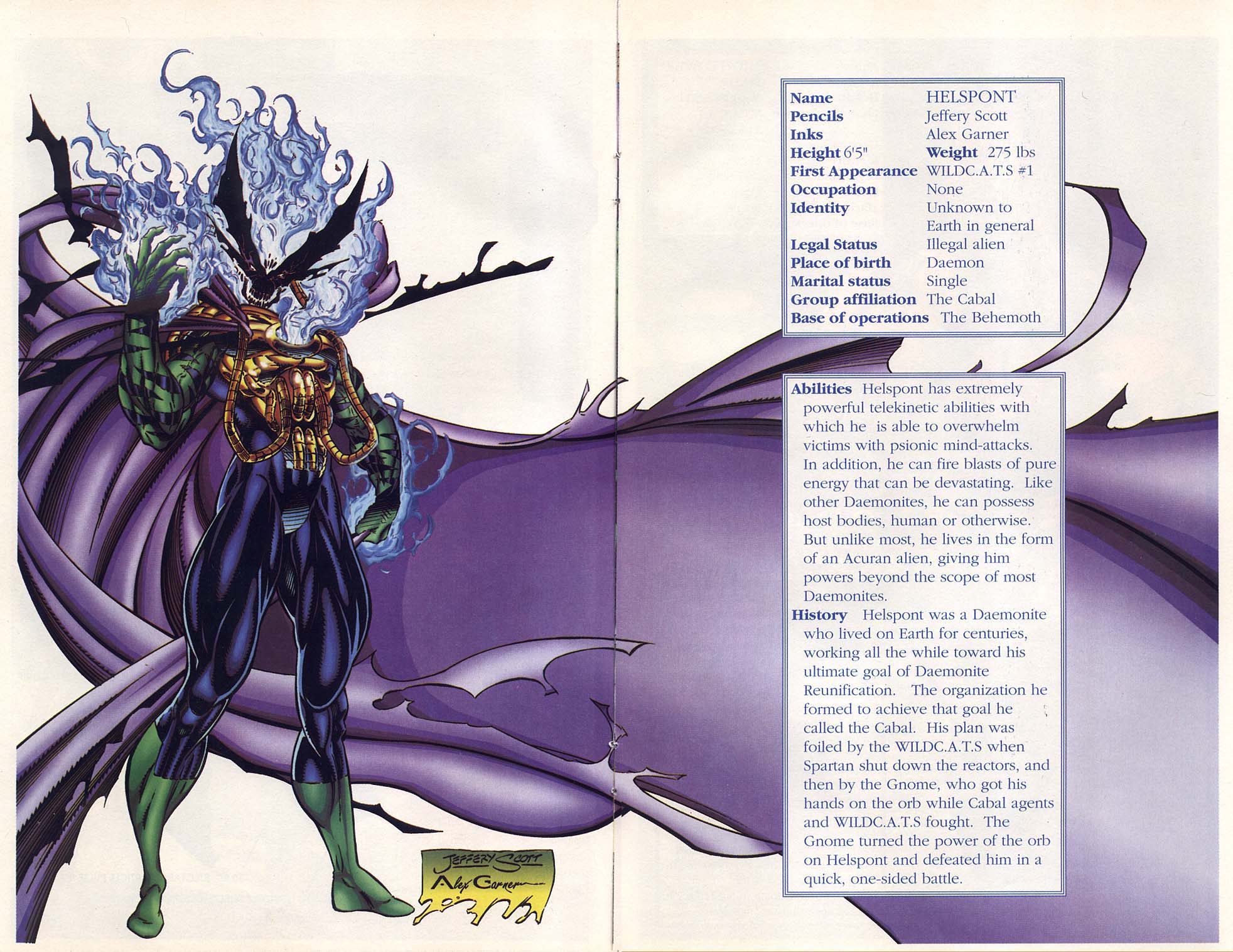 Read online WildC.A.T.s Sourcebook comic -  Issue #1 - 12