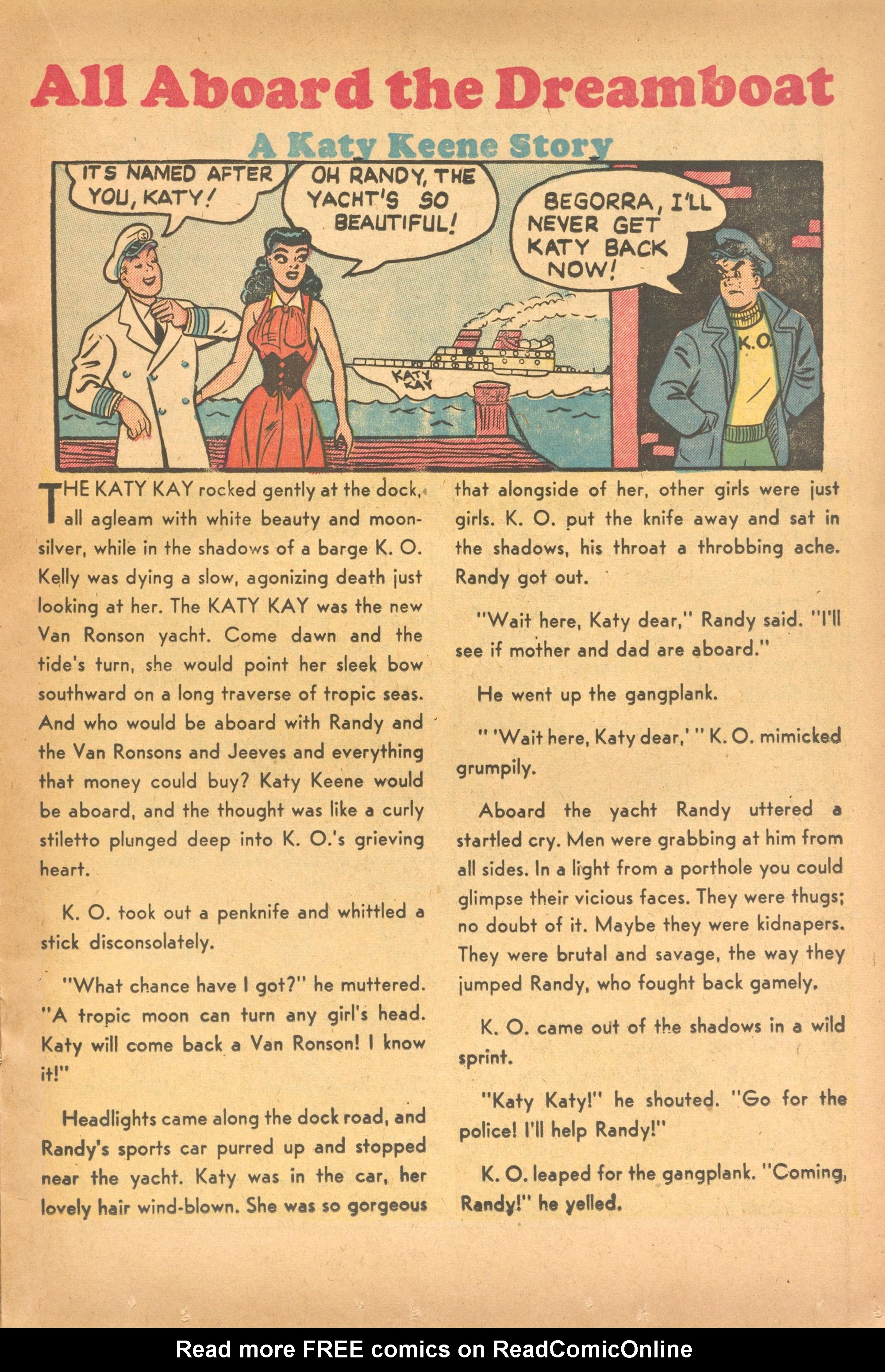Read online Katy Keene (1949) comic -  Issue #19 - 17